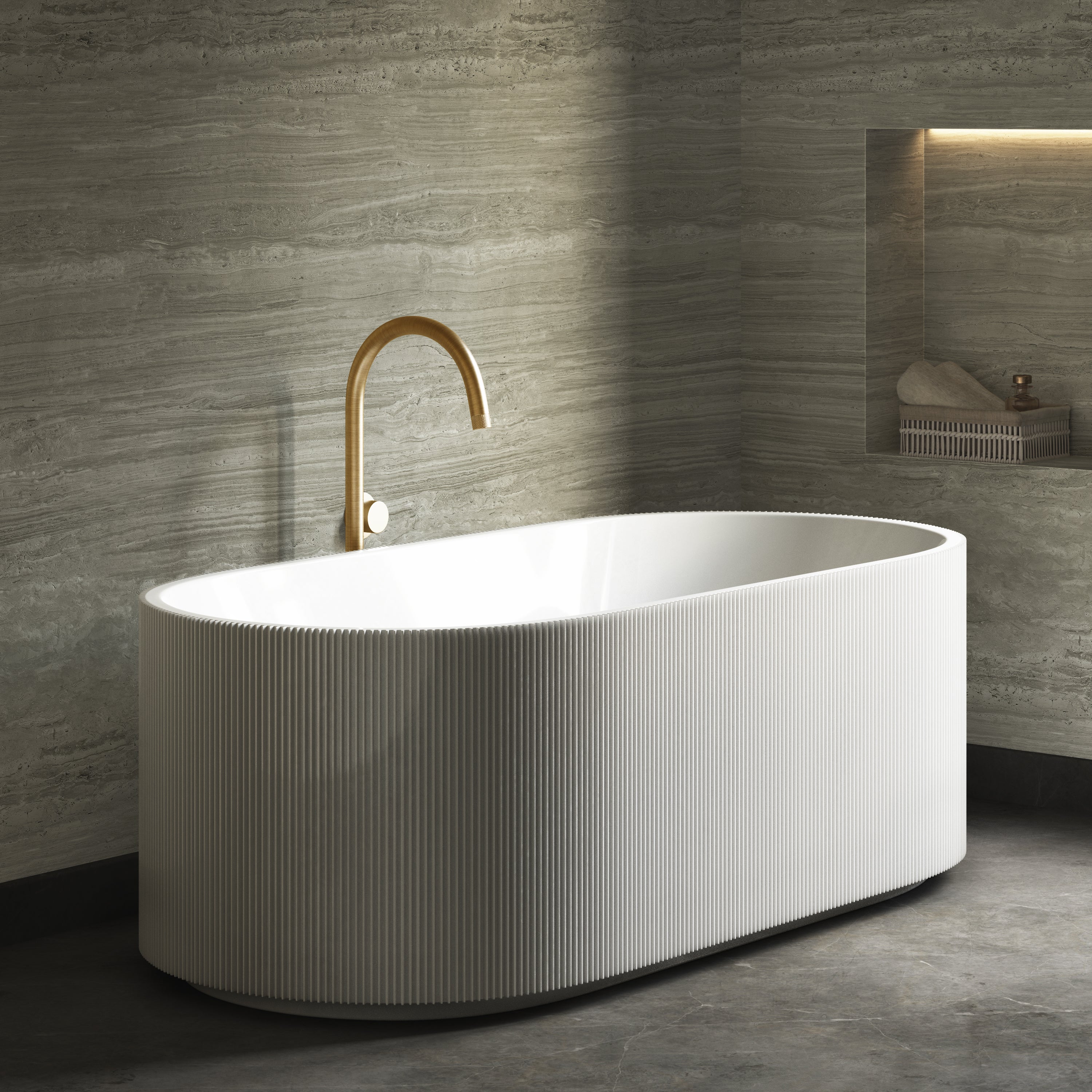 Image of Flute Freestanding Bath