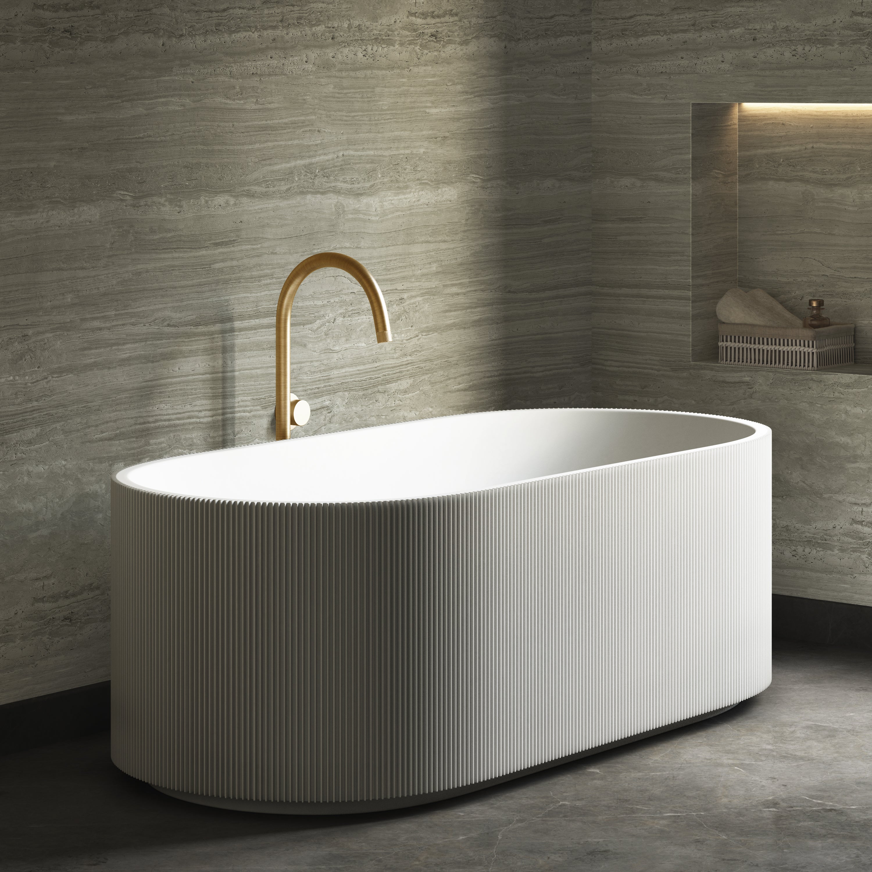 Image of Flute Freestanding Bath