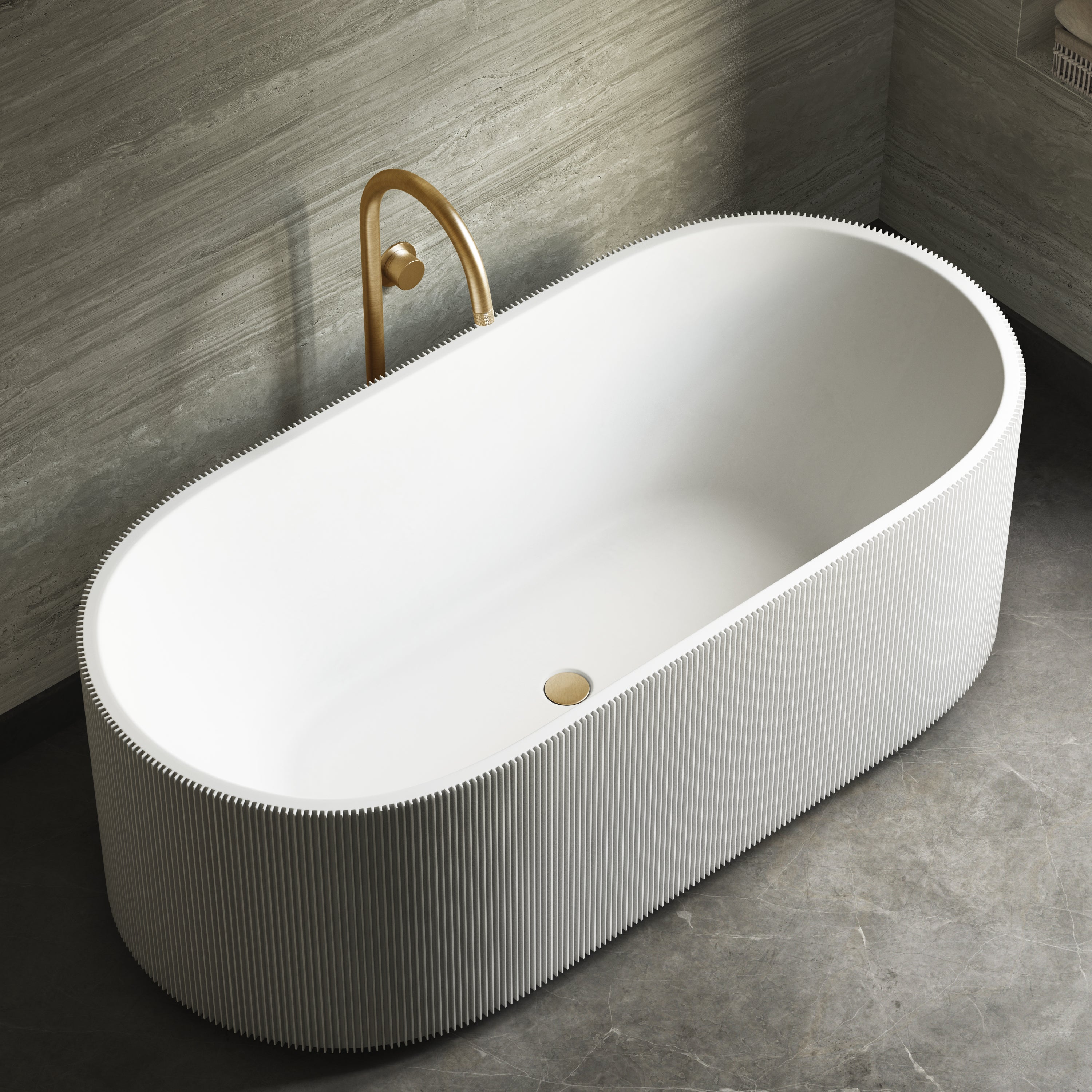 Image of Flute Freestanding Bath