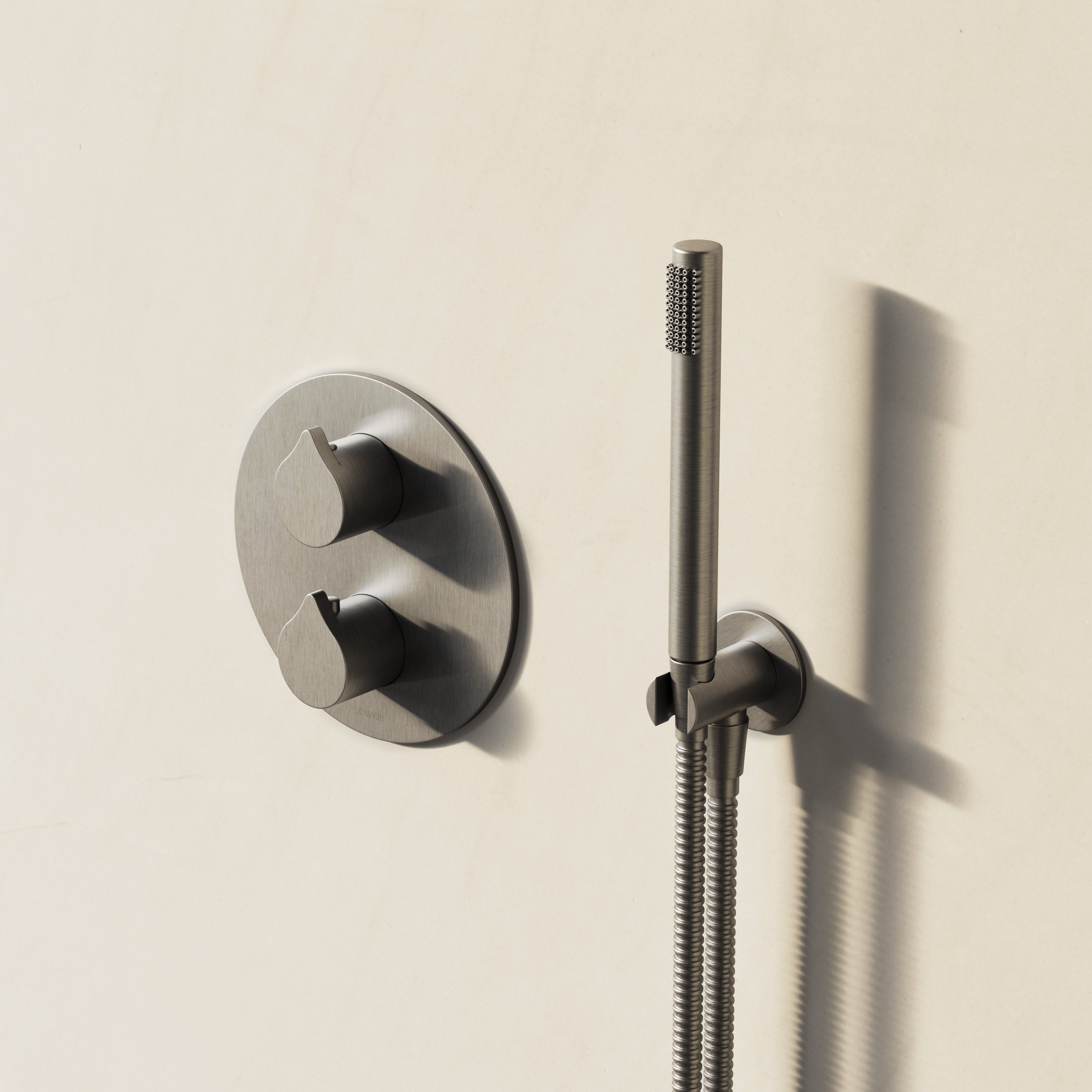 Image of Arc 2-Way Thermostatic Shower Set – Ceiling Mounted Overhead & Straight Hand Shower