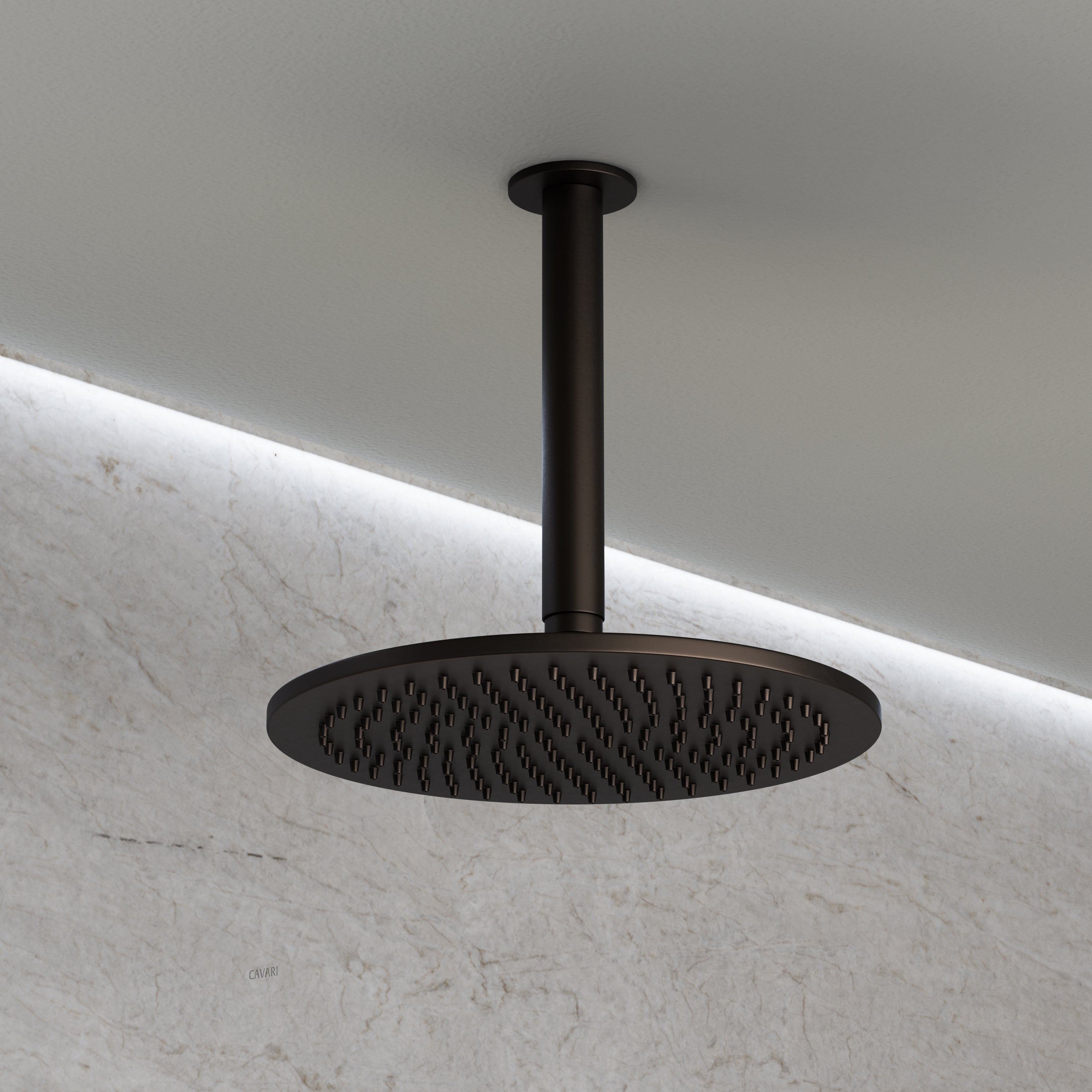 Image of Origin 2-Way Thermostatic Shower Set – Ceiling Mounted Overhead & Straight Hand Shower