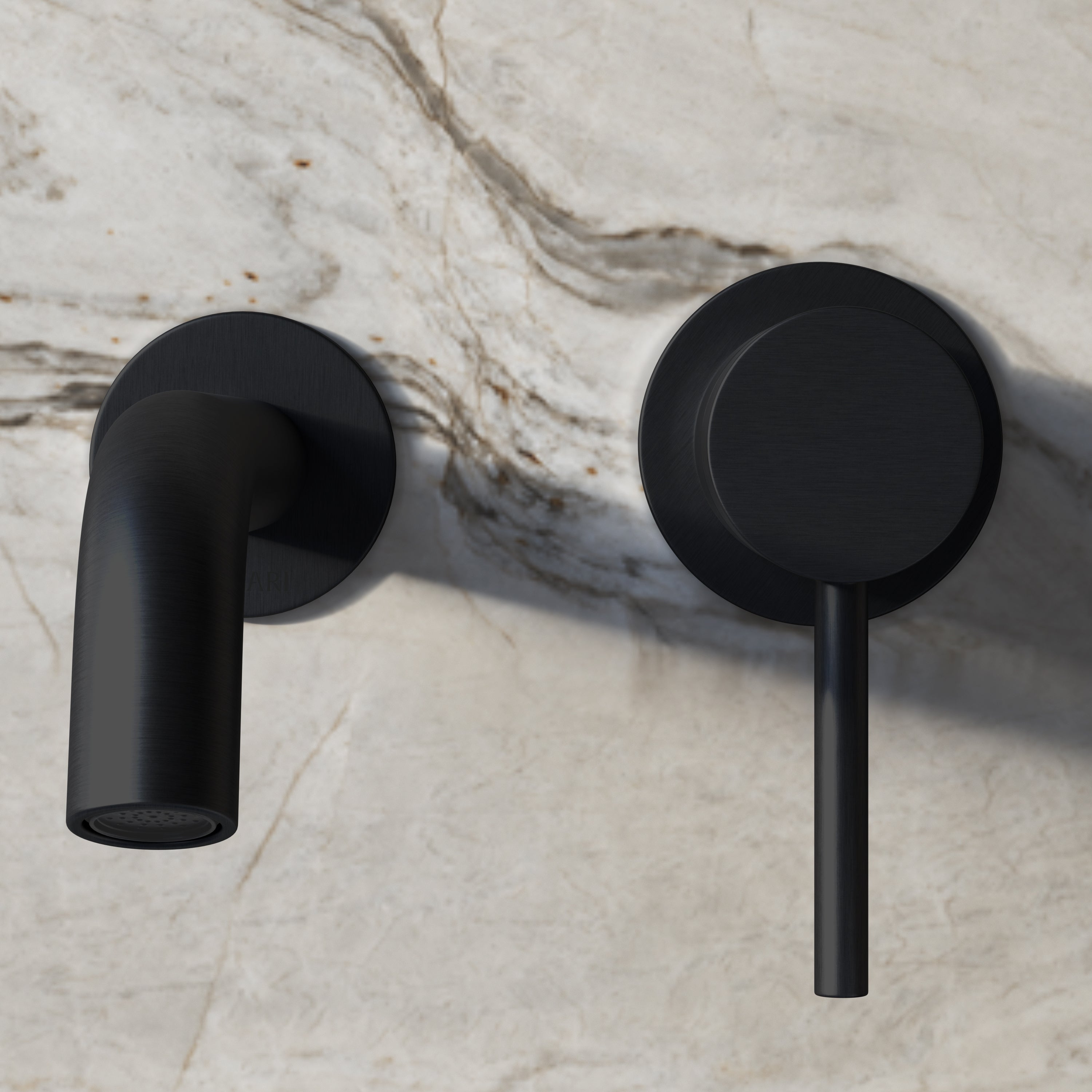 Image of Origin Long Spout Wall Mounted Basin Mixer Tap