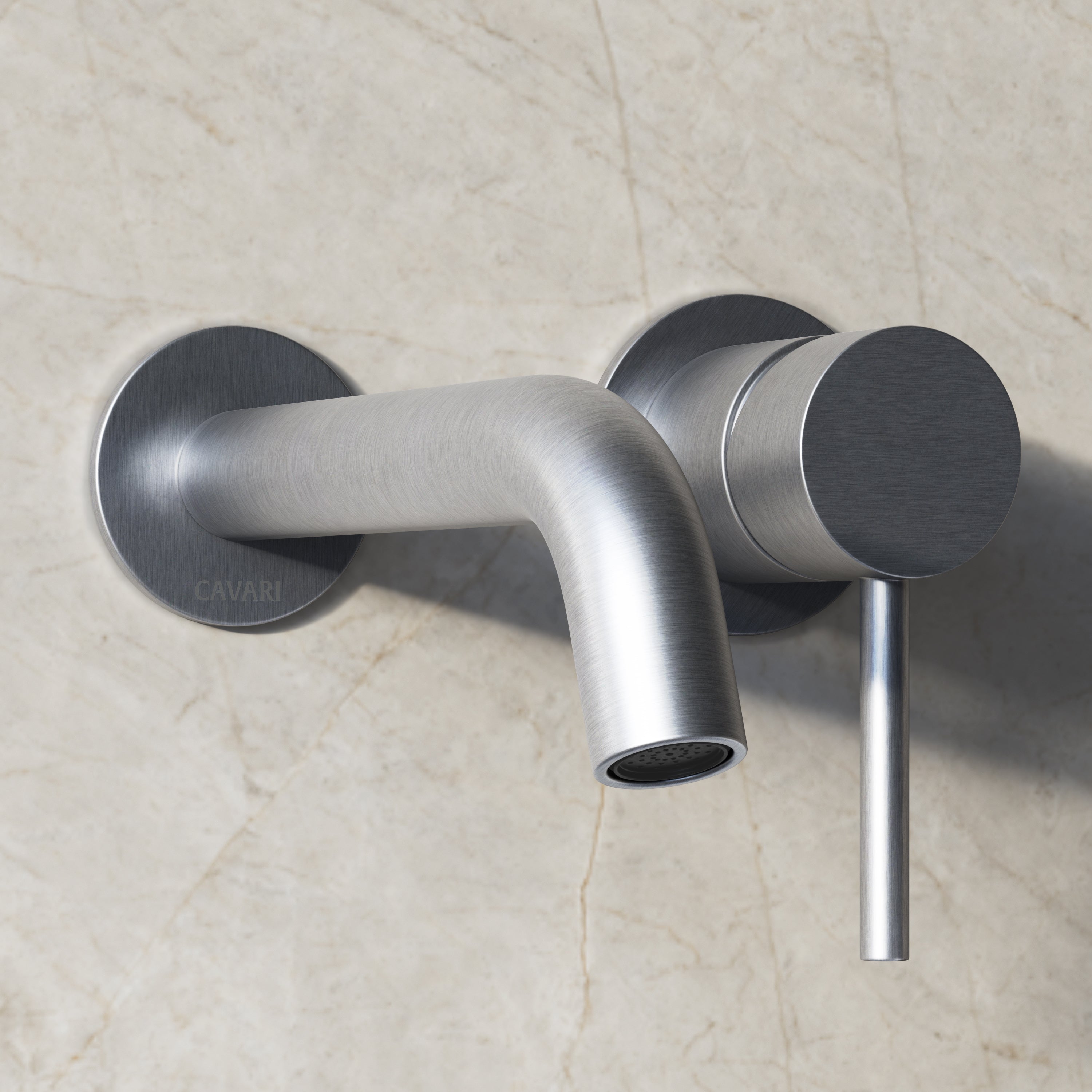 Image of Origin Long Spout Wall Mounted Basin Mixer Tap