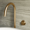 Strata Bath Set – 1 Way Wall Mixer with Backplate & Floor Standing Spout