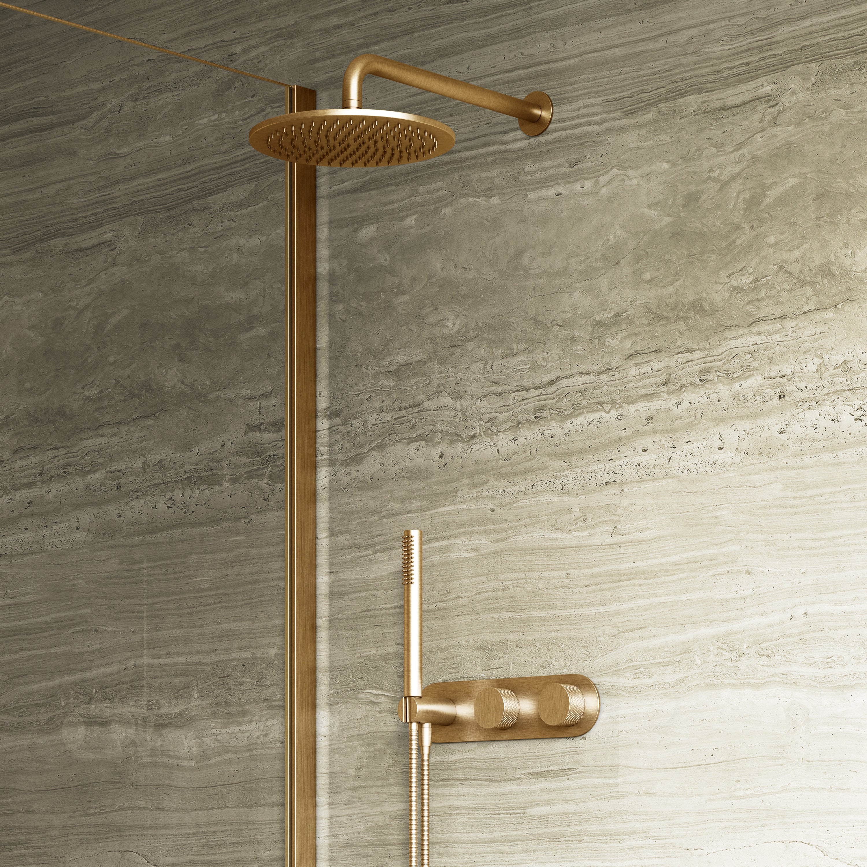 Image of Strata 2-Way Thermostatic Shower Set – 10