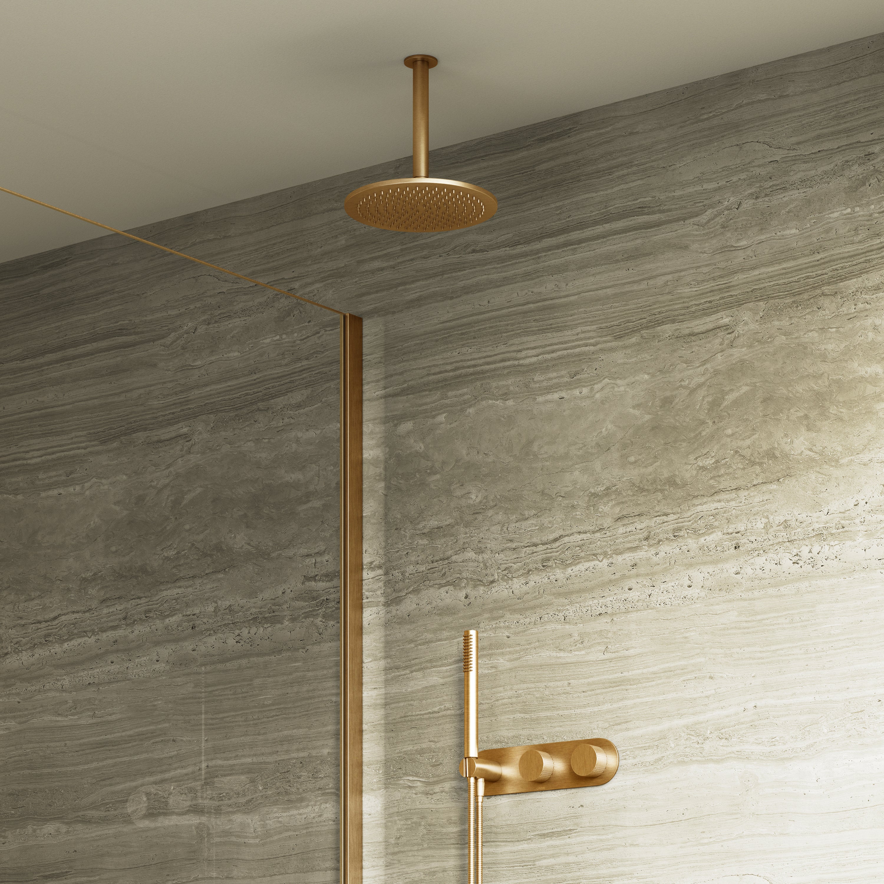 Image of Strata 2-Way Thermostatic Shower Set – 10