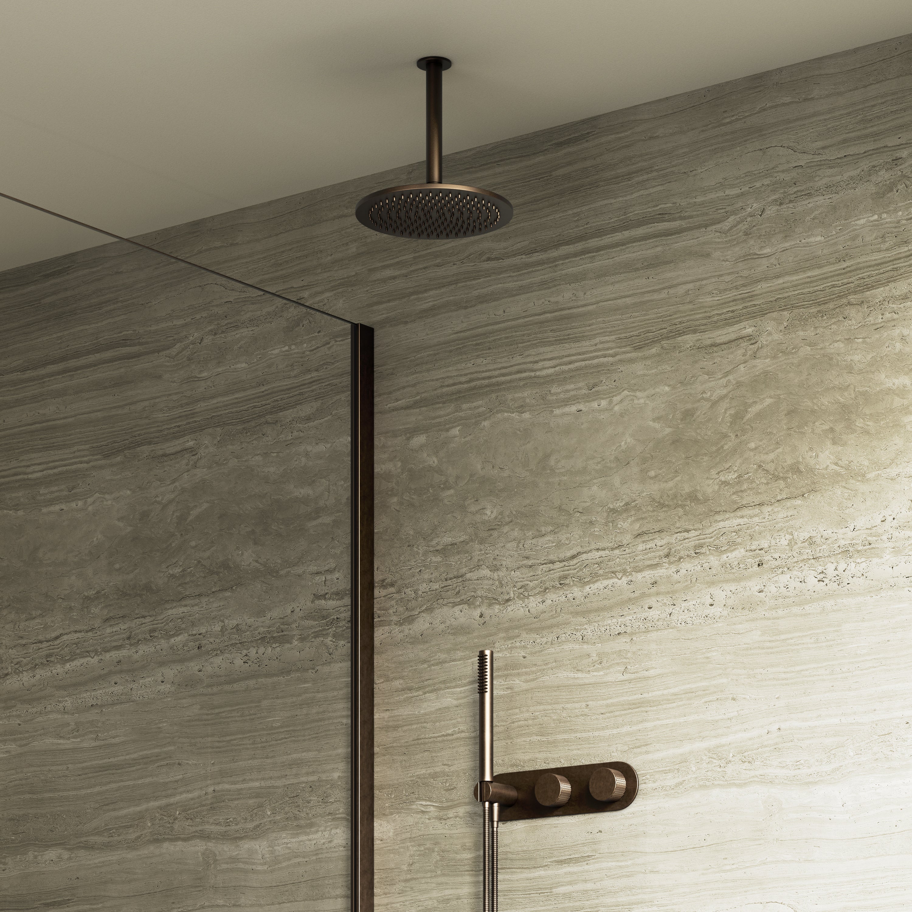Image of Strata 2-Way Thermostatic Shower Set – 10