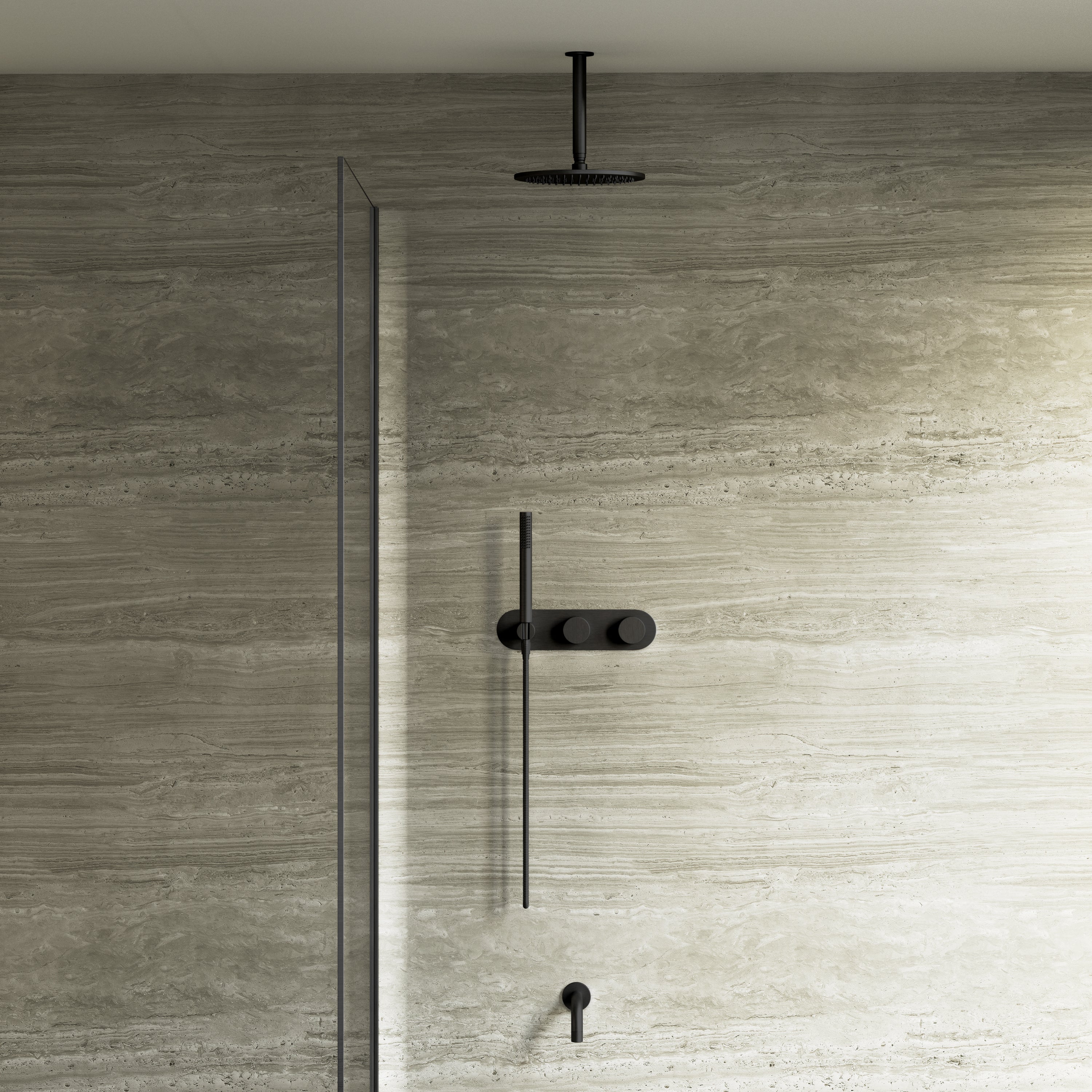 Image of Strata 2-Way Thermostatic Shower Set – 10