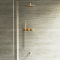 Strata 2-Way Thermostatic Shower Set – 12" Overhead & Short Spout
