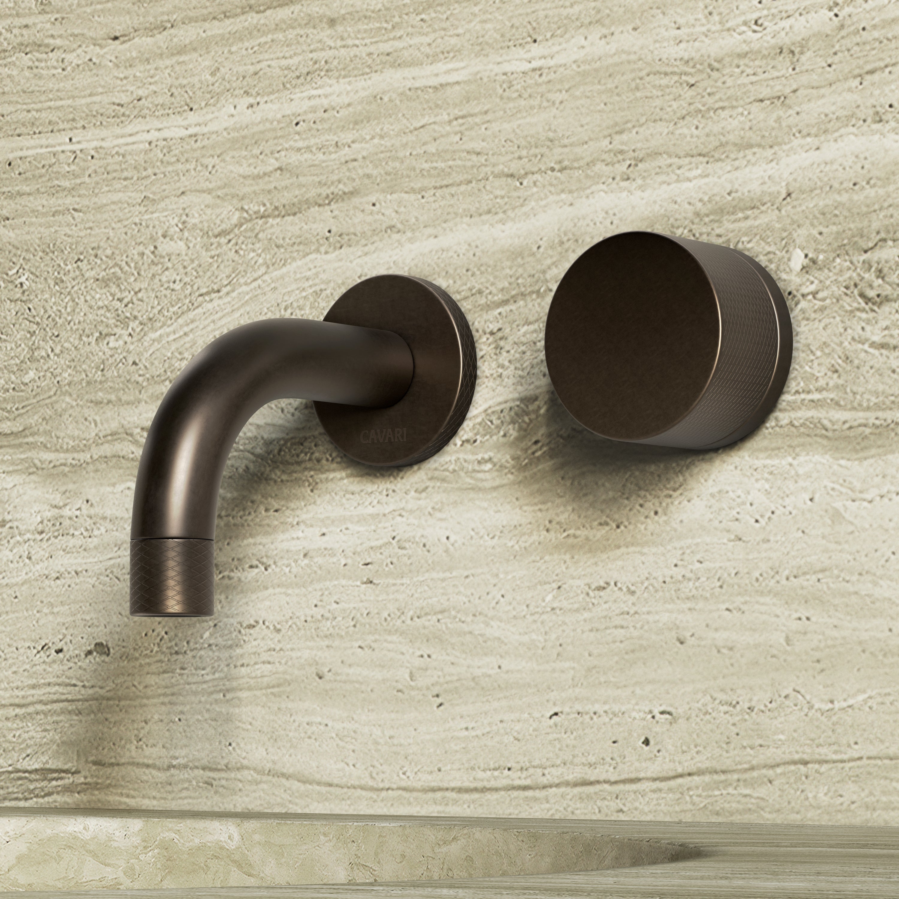 Image of Strata Single Handle Short Spout Wall Mounted Bath Mixer Tap