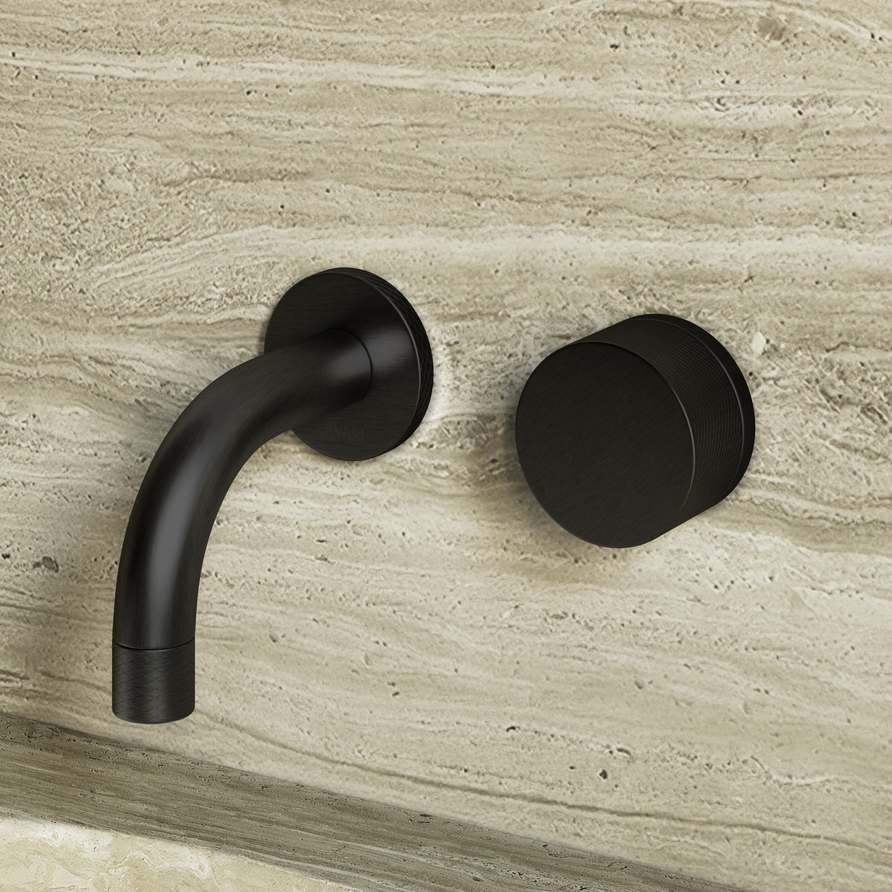 Image of Strata Single Handle Short Spout Wall Mounted Bath Mixer Tap