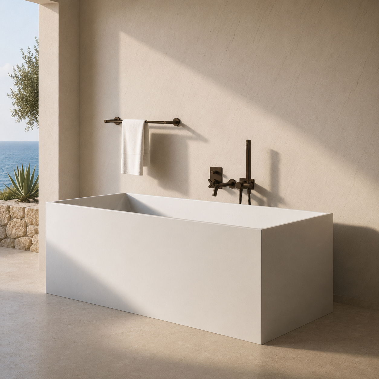 Image of Bloc Freestanding Bath