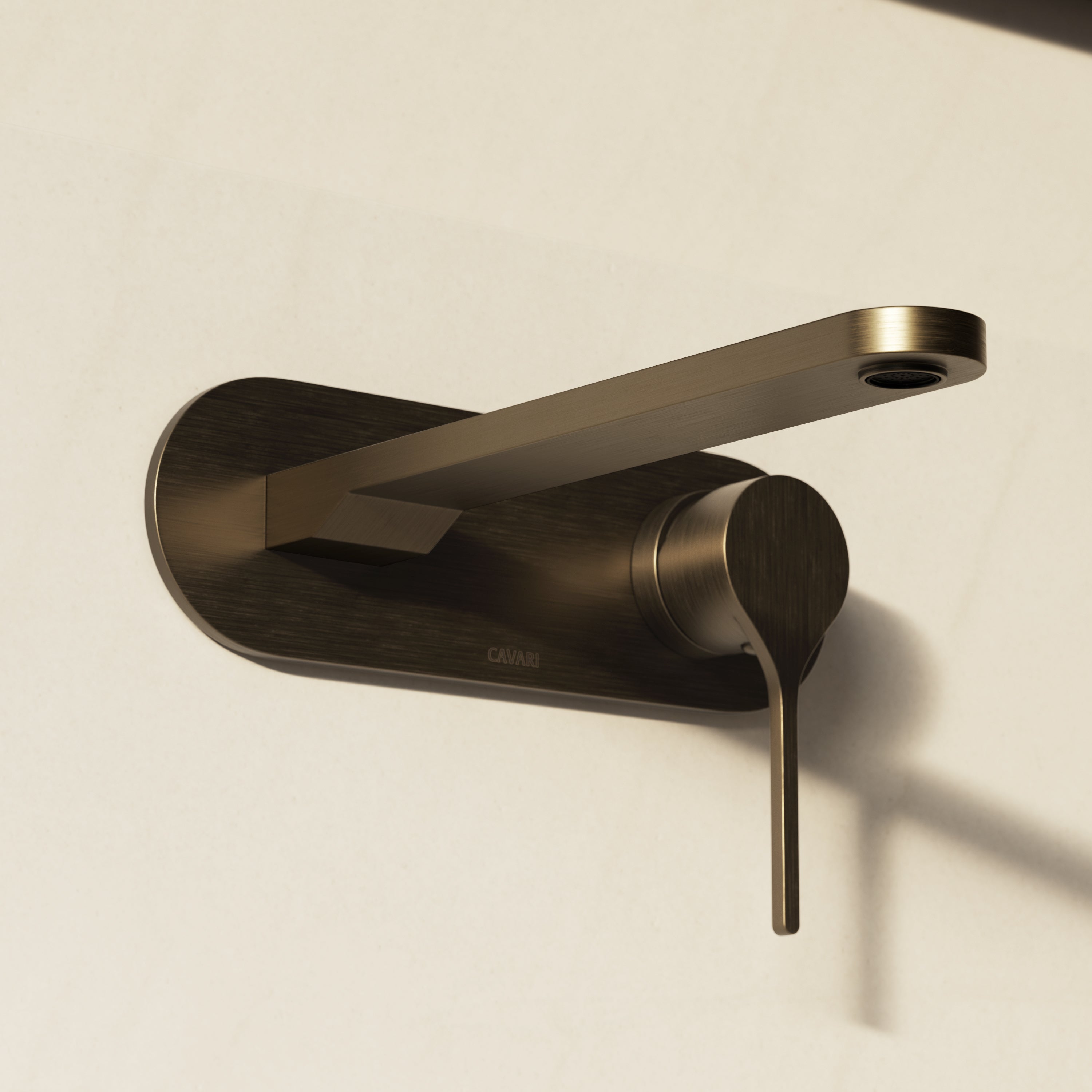 Image of Arc Basin Mixer With Backplate – Long Spout
