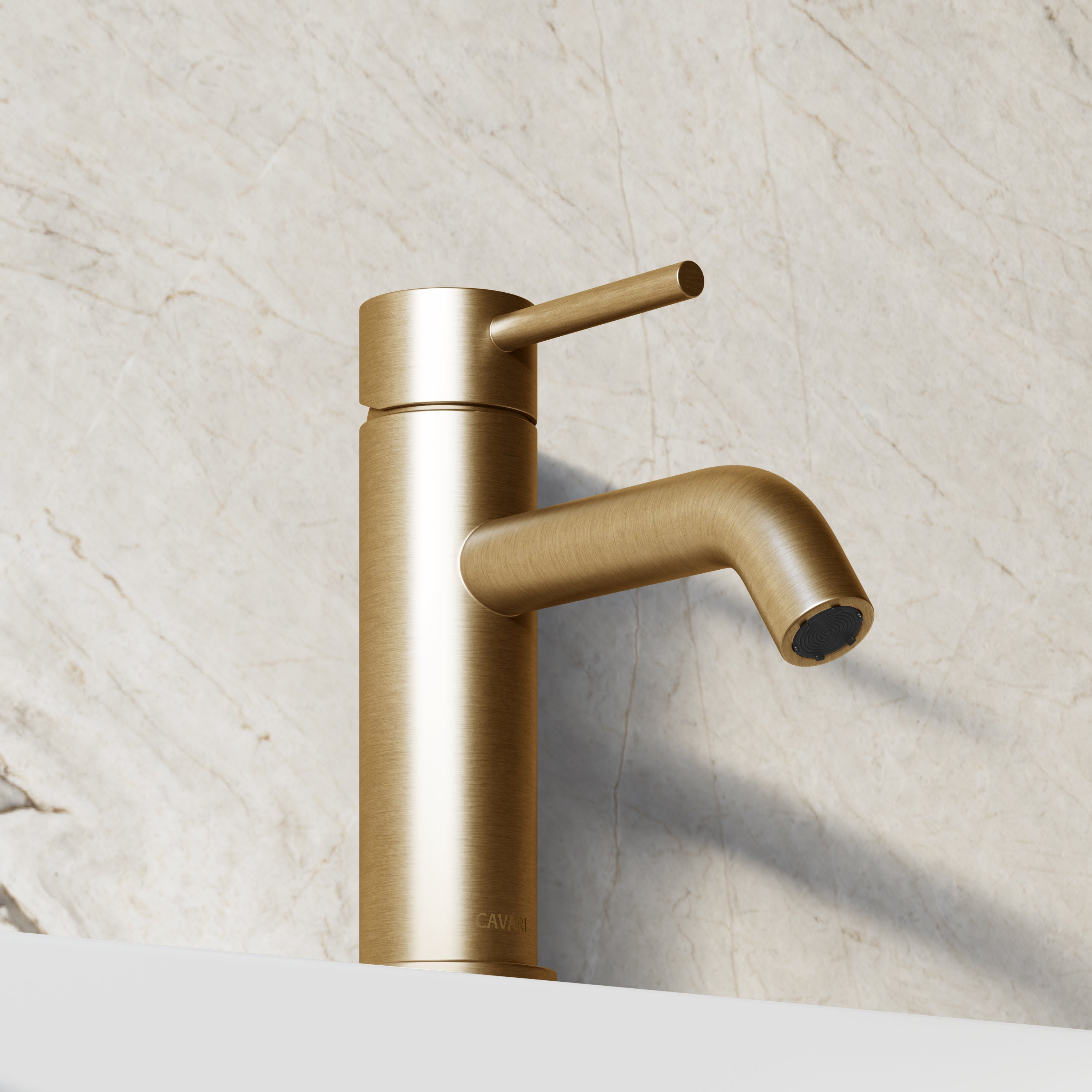 Image of Origin Short Basin Mixer (Curved Spout)