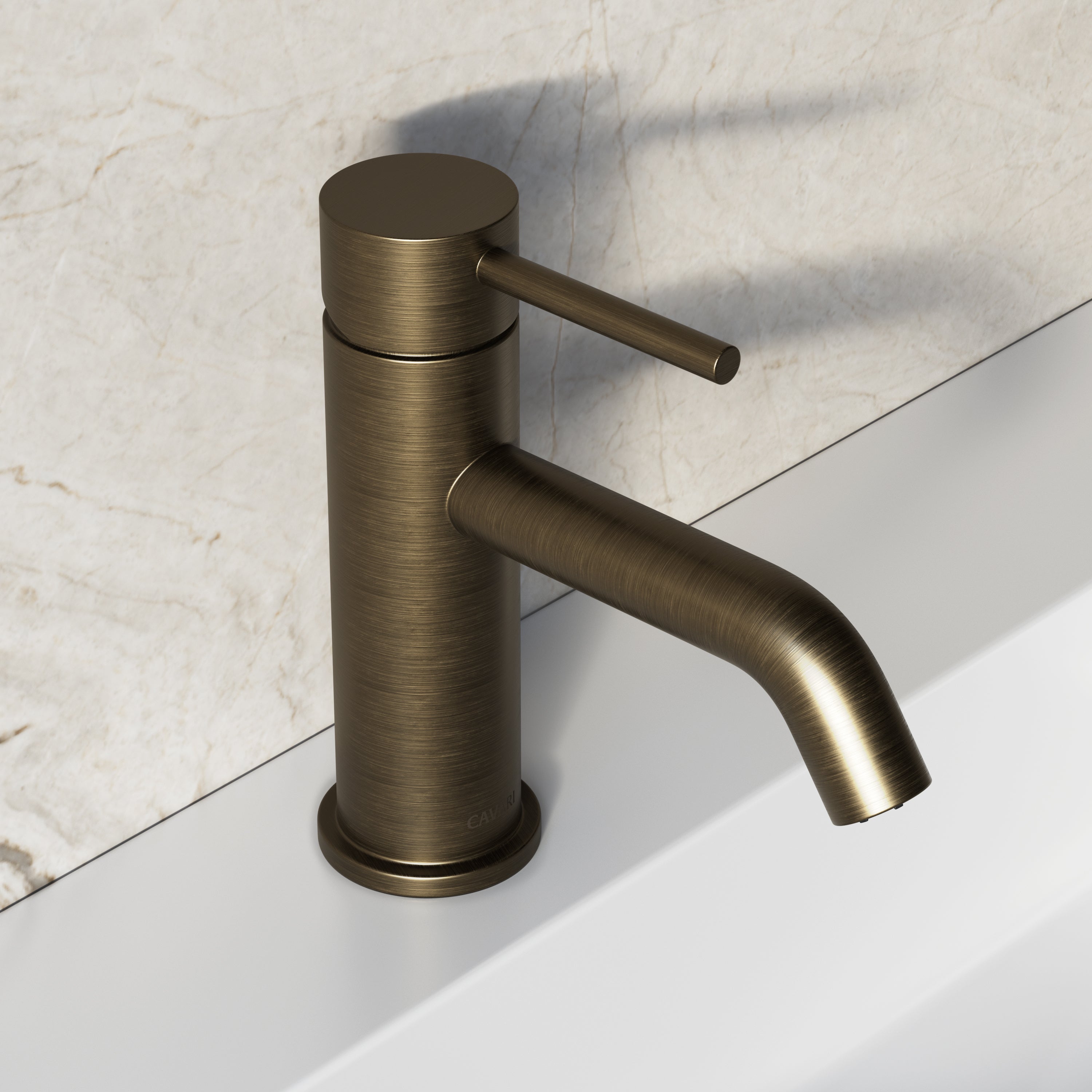 Image of Origin Short Basin Mixer (Curved Spout)