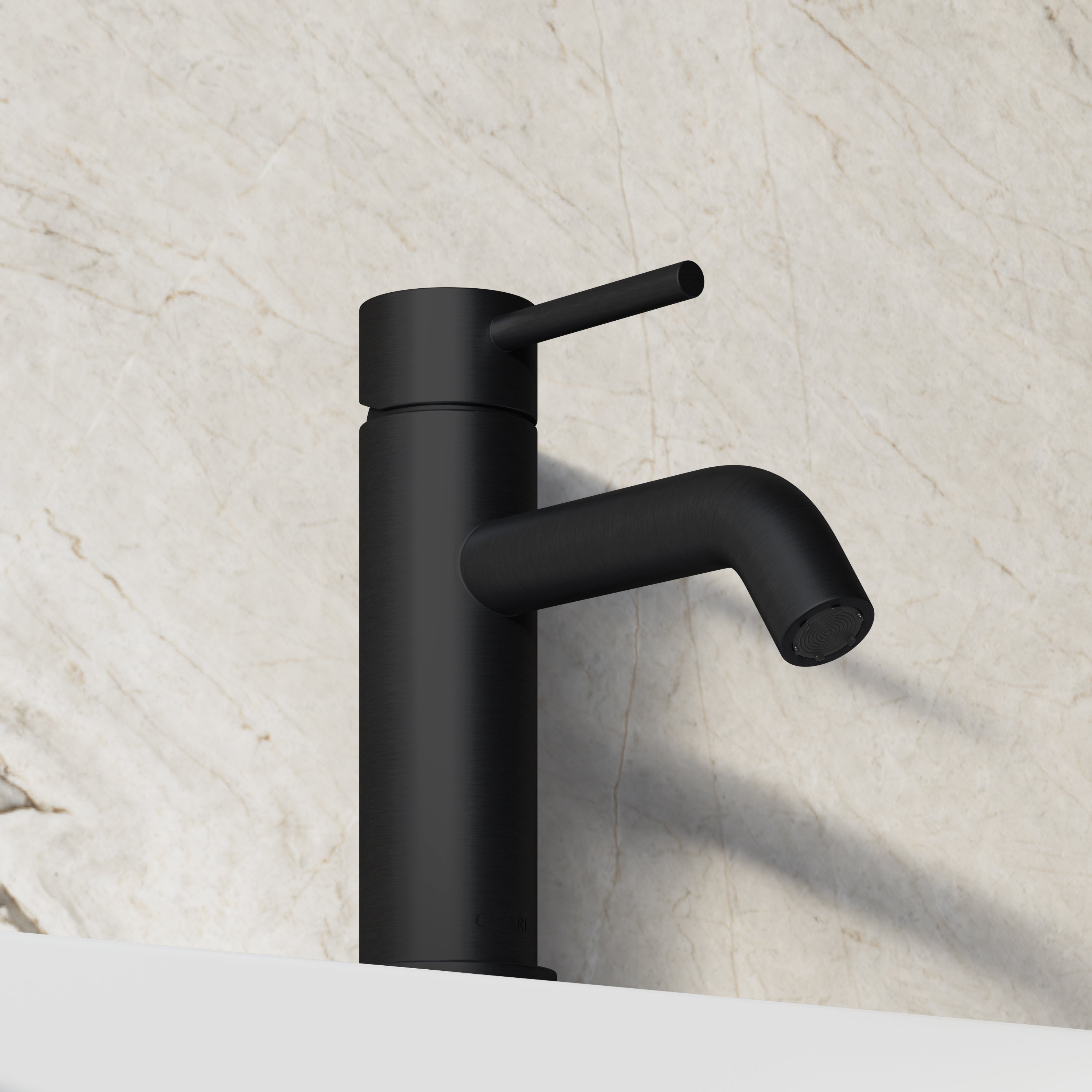 Image of Origin Short Basin Mixer (Curved Spout)