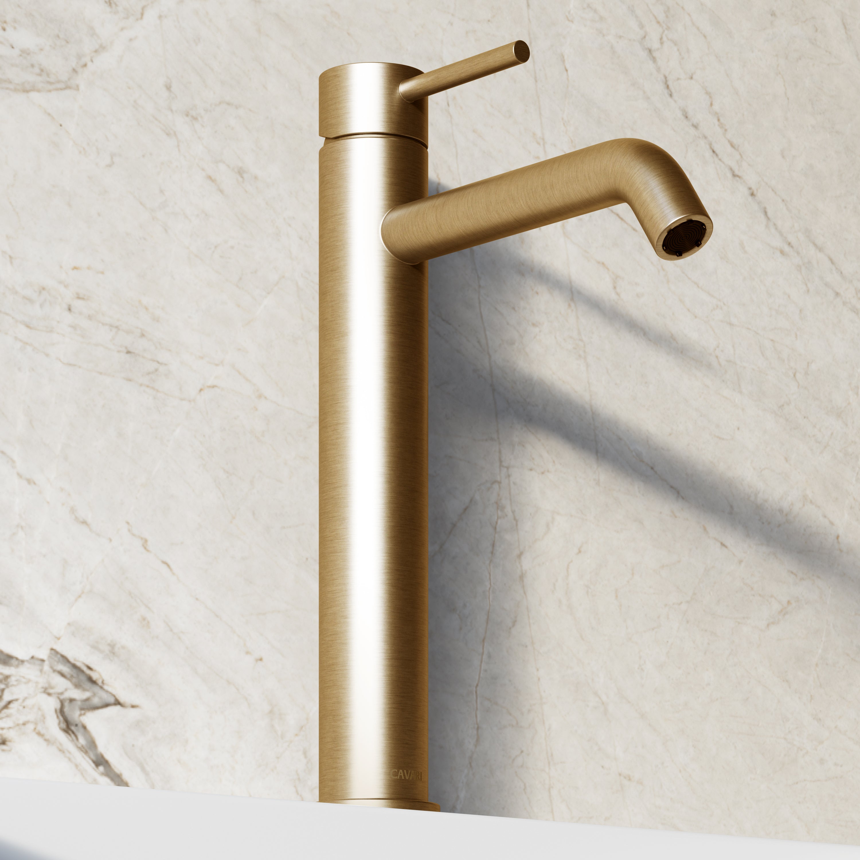 Image of Origin Tall Basin Mixer (Curved Spout)
