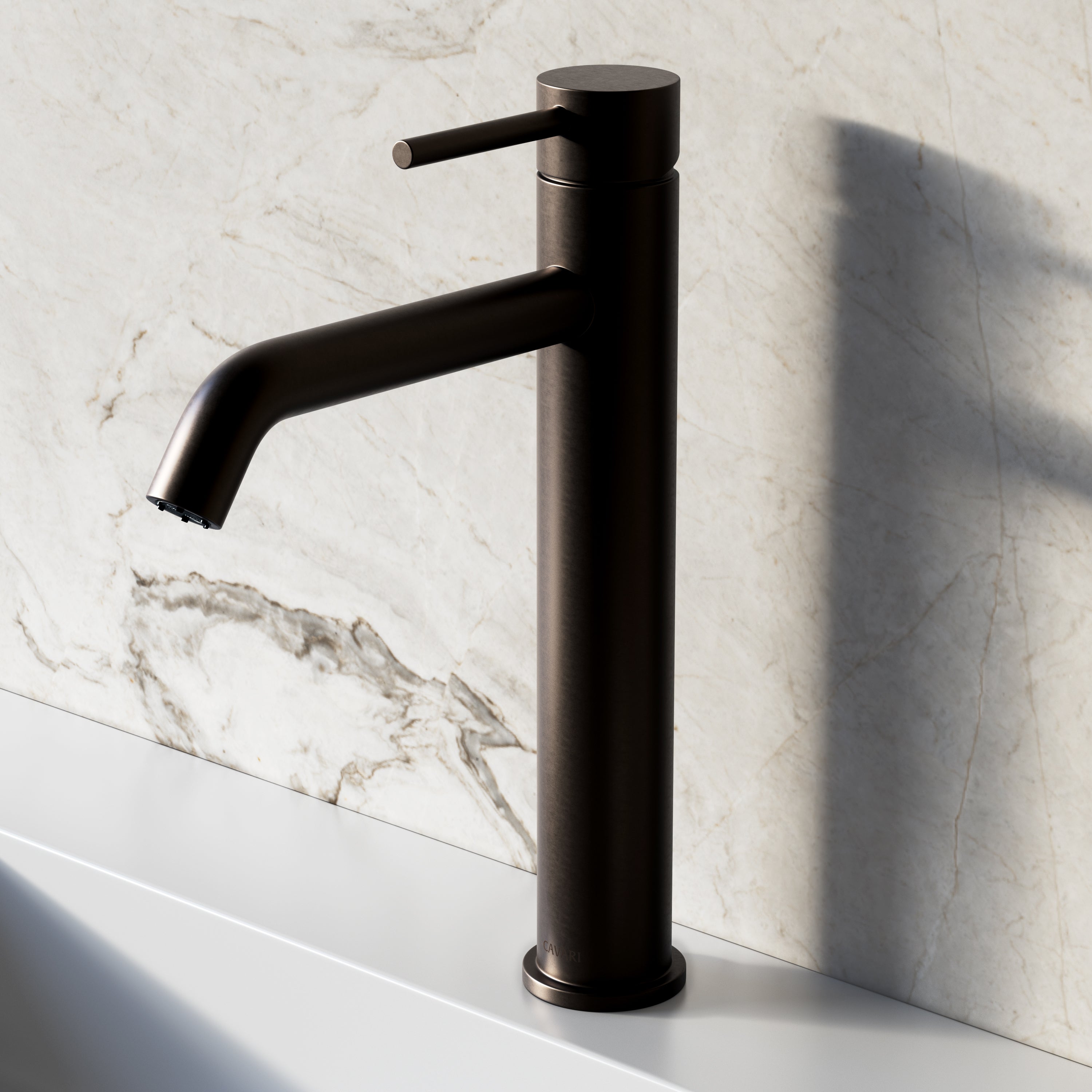 Image of Origin Tall Basin Mixer (Curved Spout)