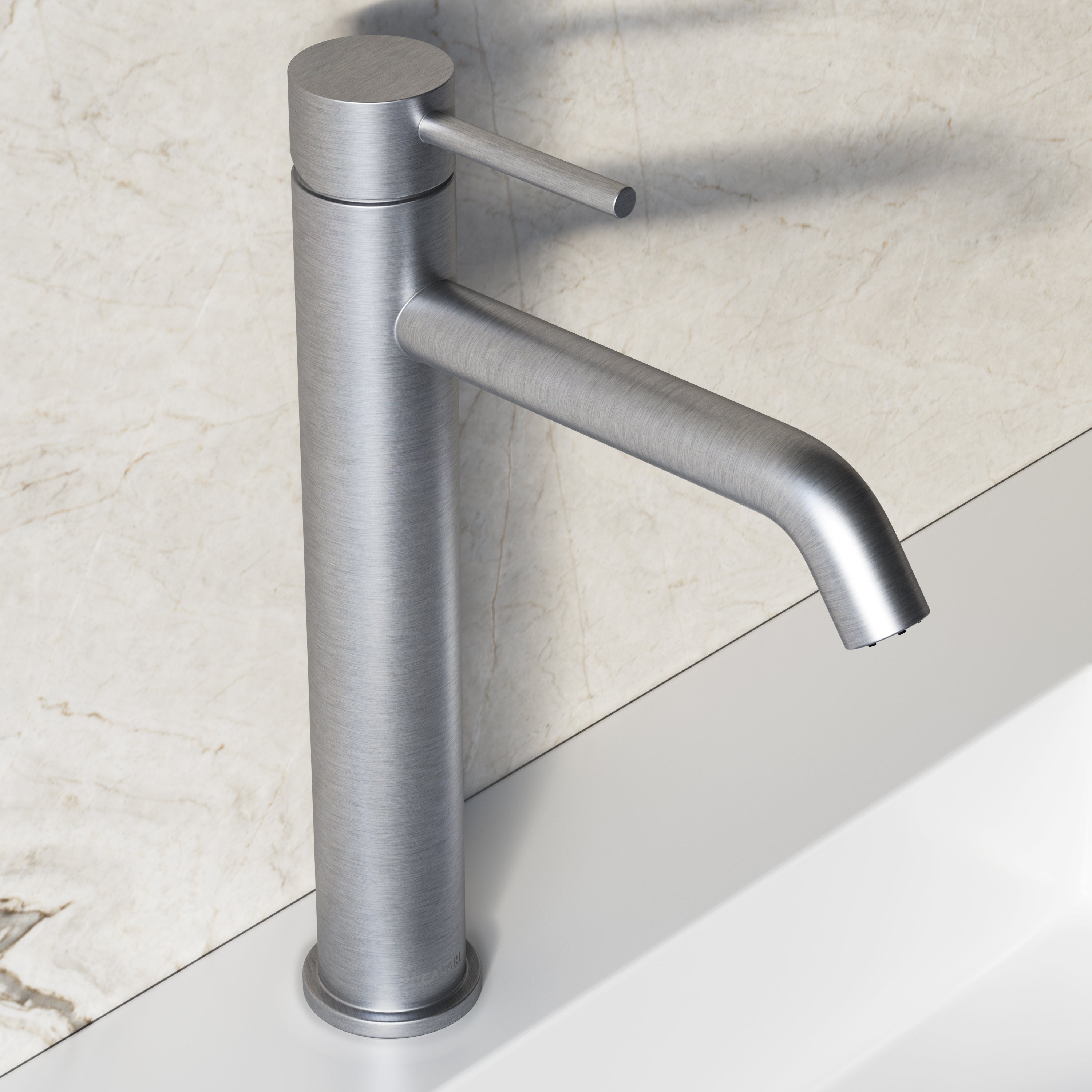 Image of Origin Tall Basin Mixer (Curved Spout)