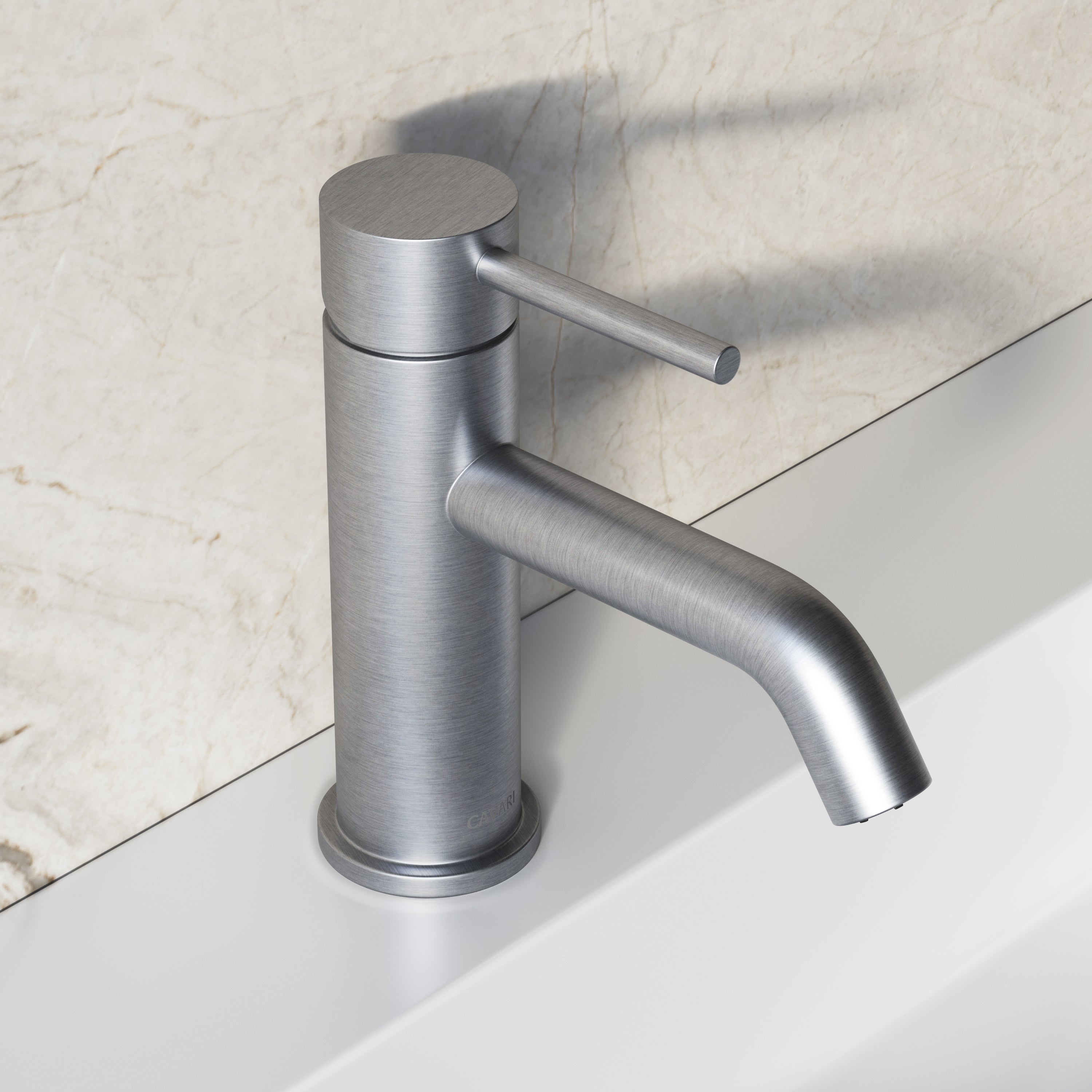 Image of Origin Short Basin Mixer (Curved Spout)