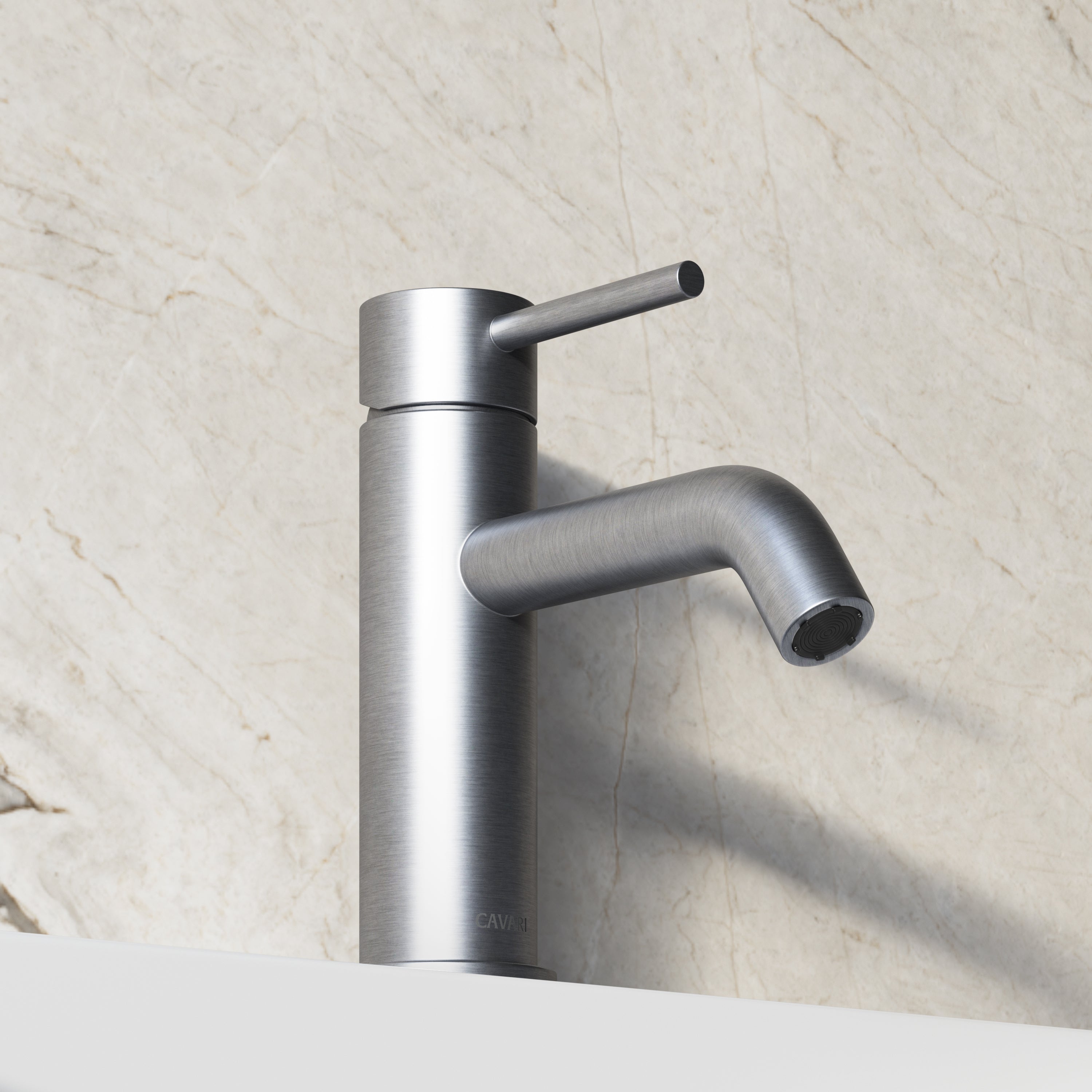 Image of Origin Short Basin Mixer (Curved Spout)