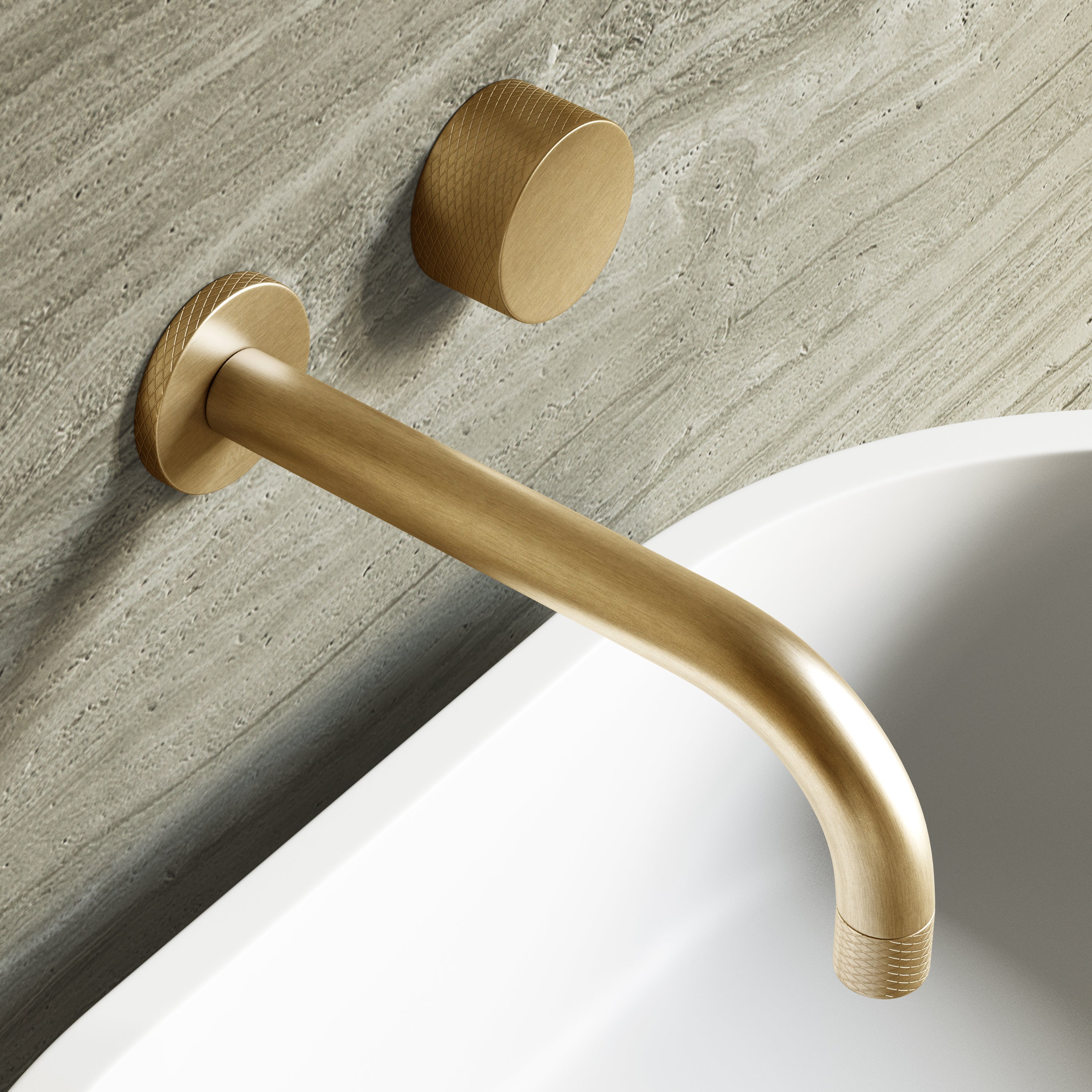Image of Strata Wall Mounted Basin Tap – Long Spout