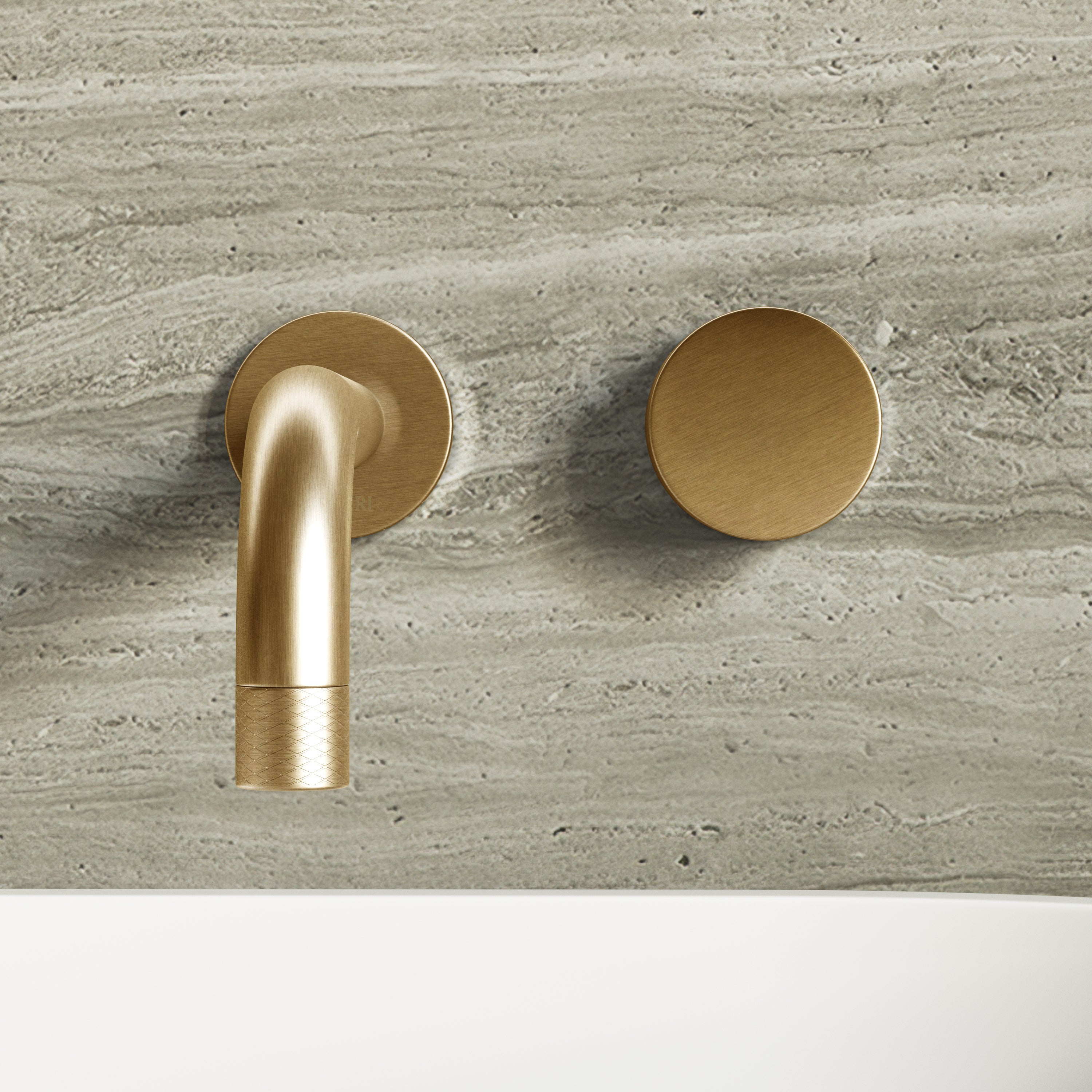 Image of Strata Wall Mounted Basin Tap – Long Spout
