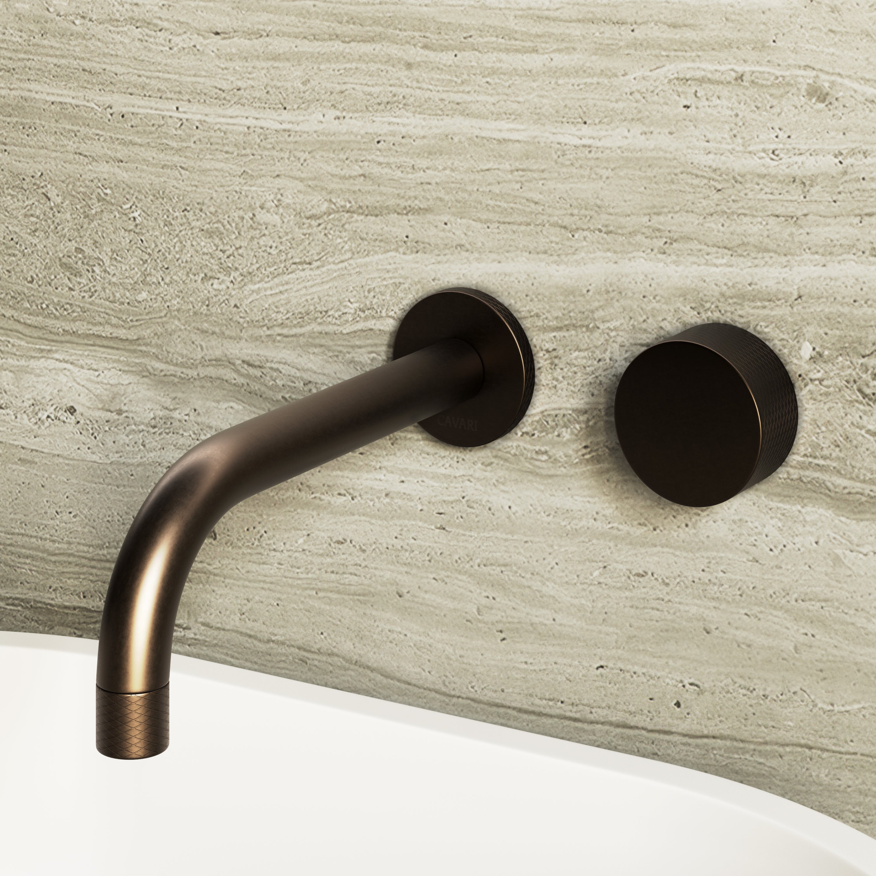 Image of Strata Wall Mounted Basin Tap – Long Spout