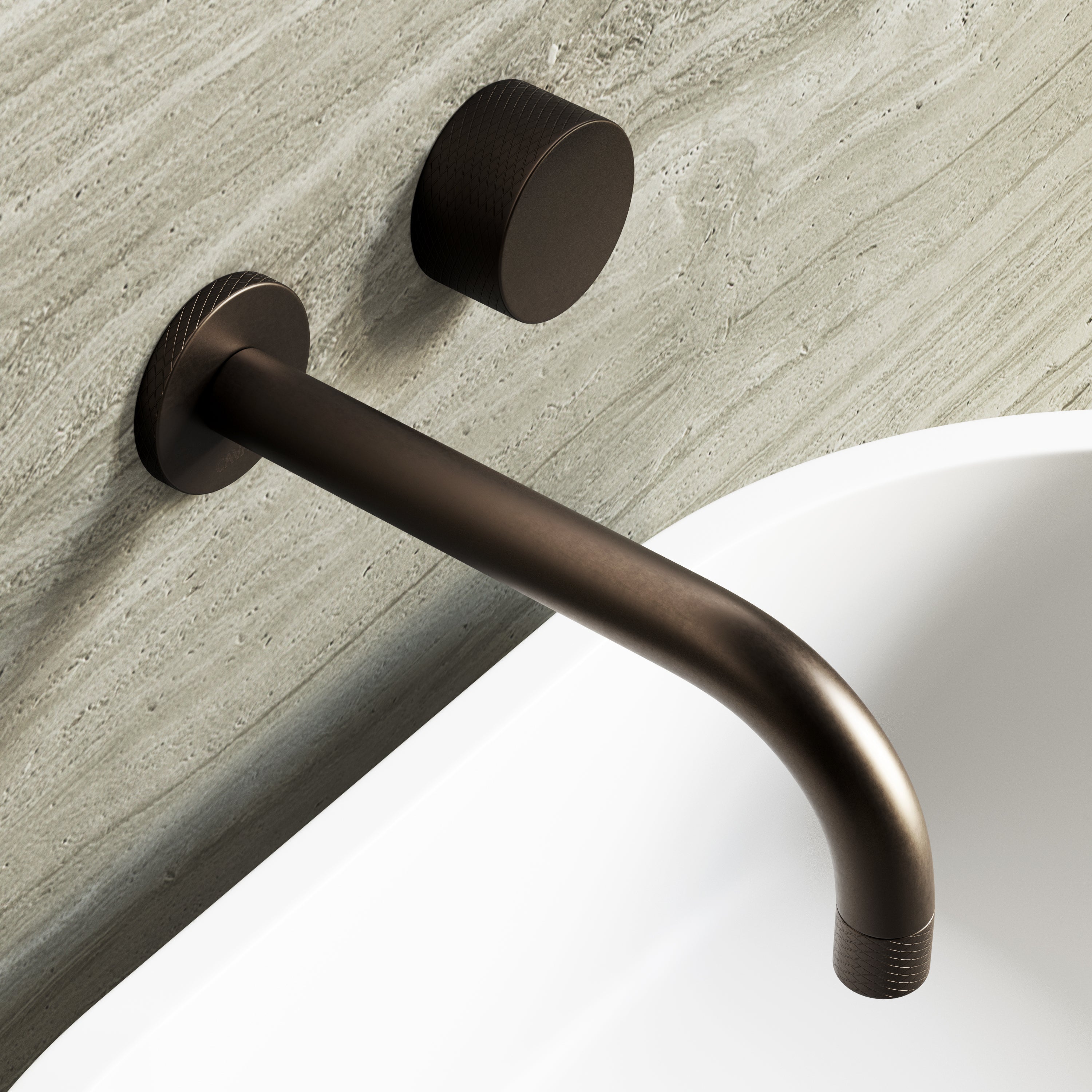 Image of Strata Wall Mounted Basin Tap – Long Spout