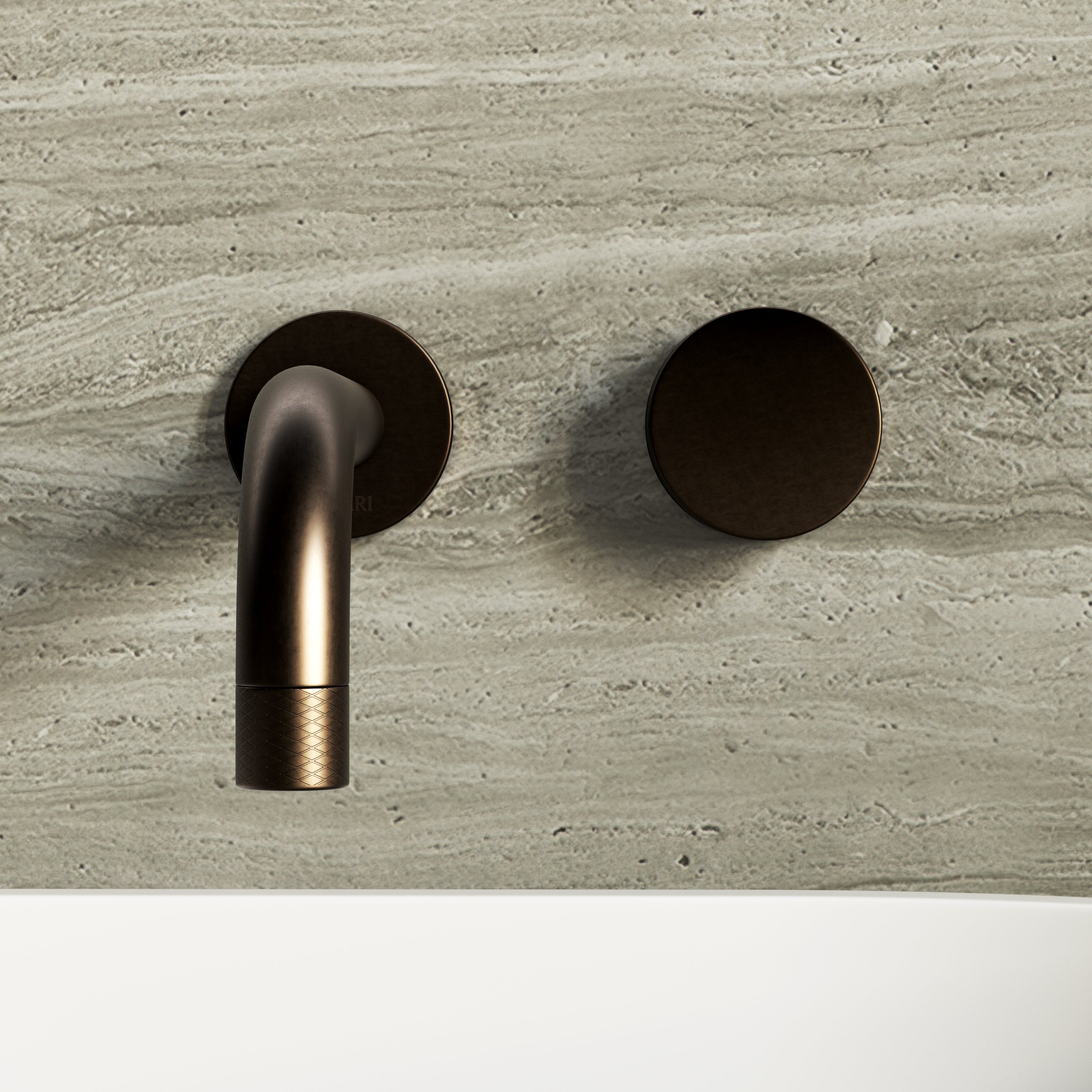 Image of Strata Wall Mounted Basin Tap – Long Spout