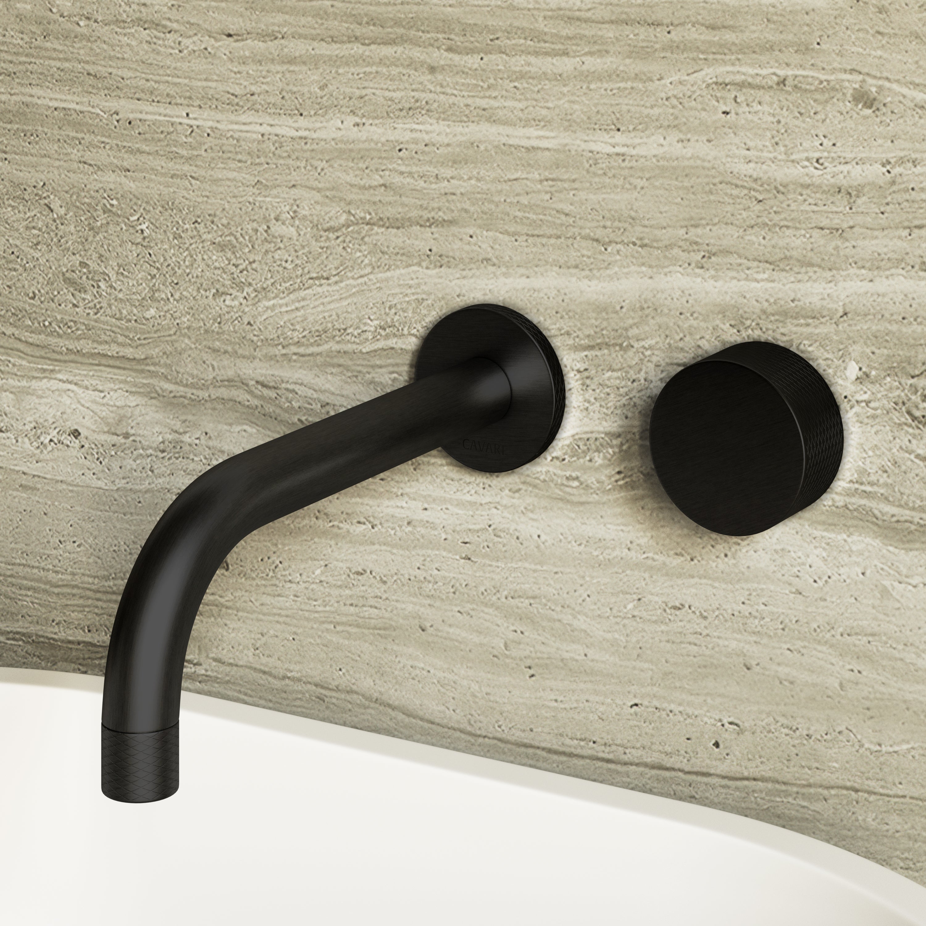 Image of Strata Wall Mounted Basin Tap – Long Spout