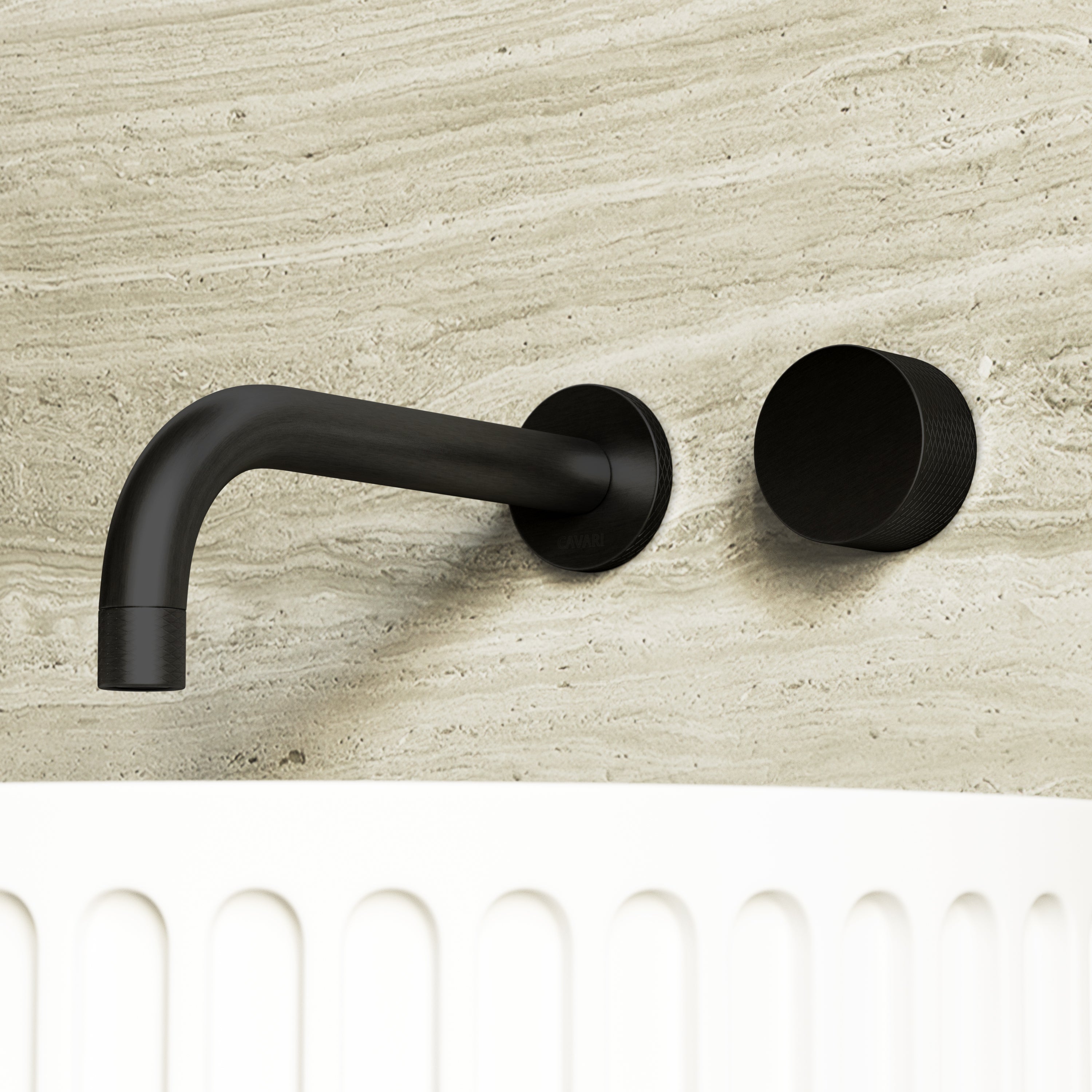 Image of Strata Wall Mounted Basin Tap – Long Spout