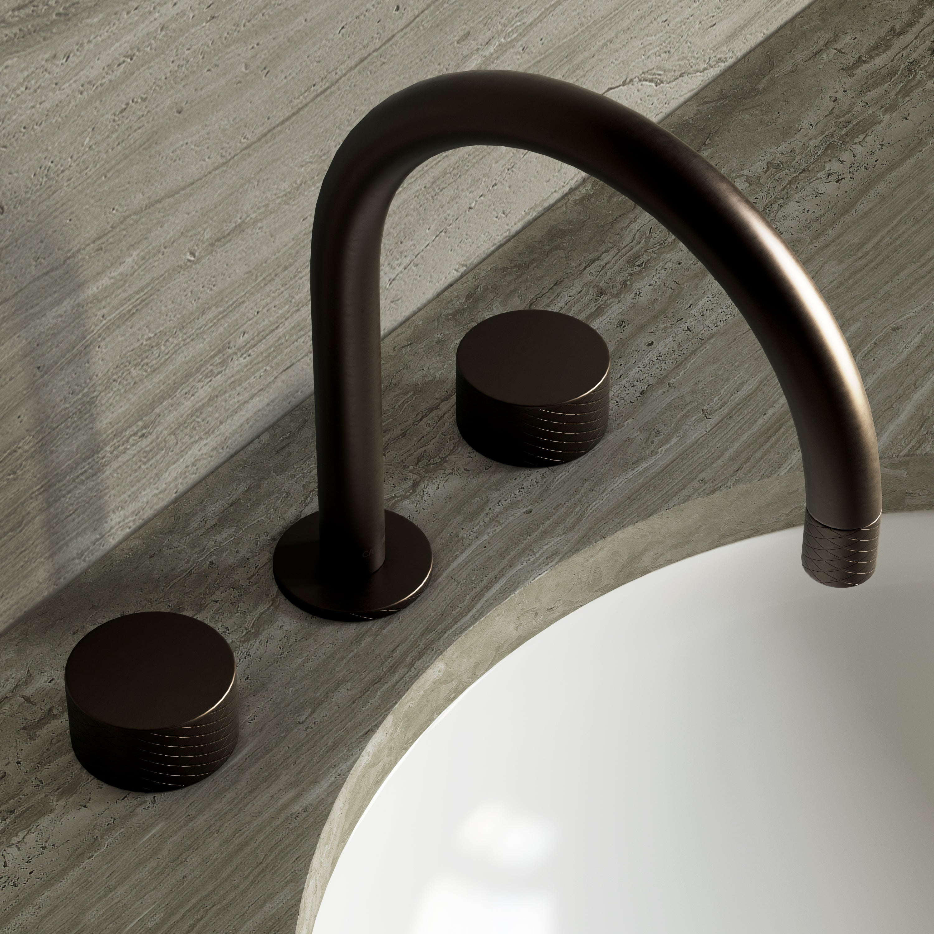 Image of Strata Deck Mounted Basin Tap – Double Handle