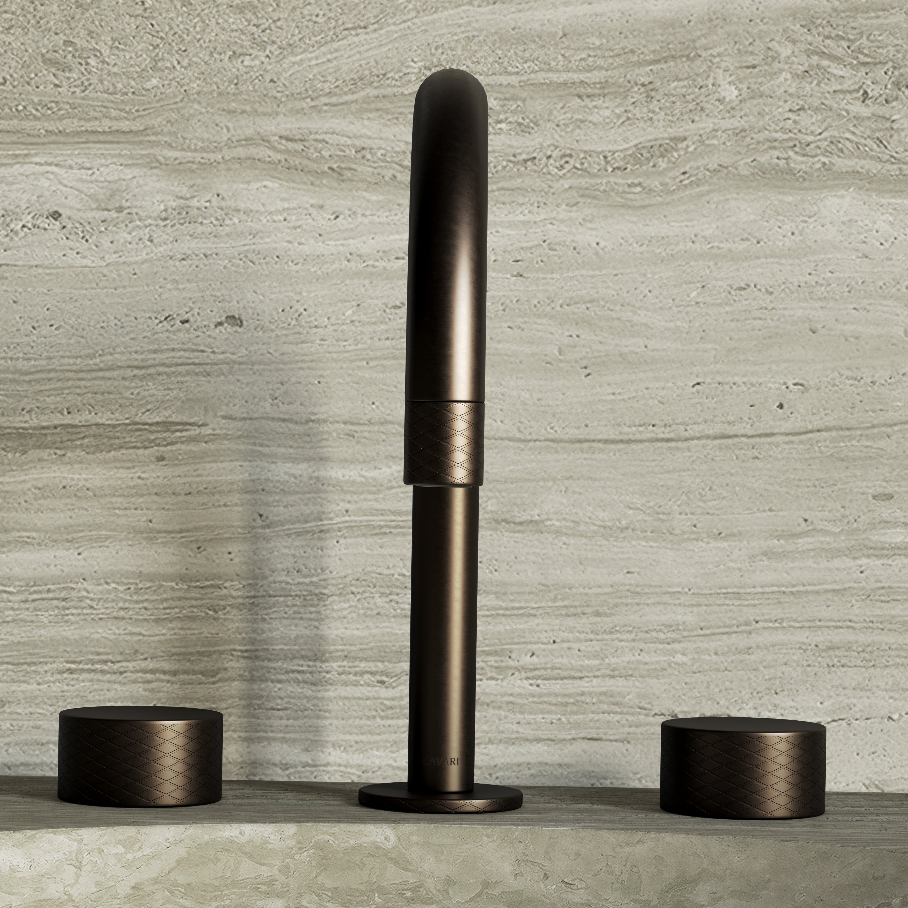 Image of Strata Deck Mounted Basin Tap – Double Handle