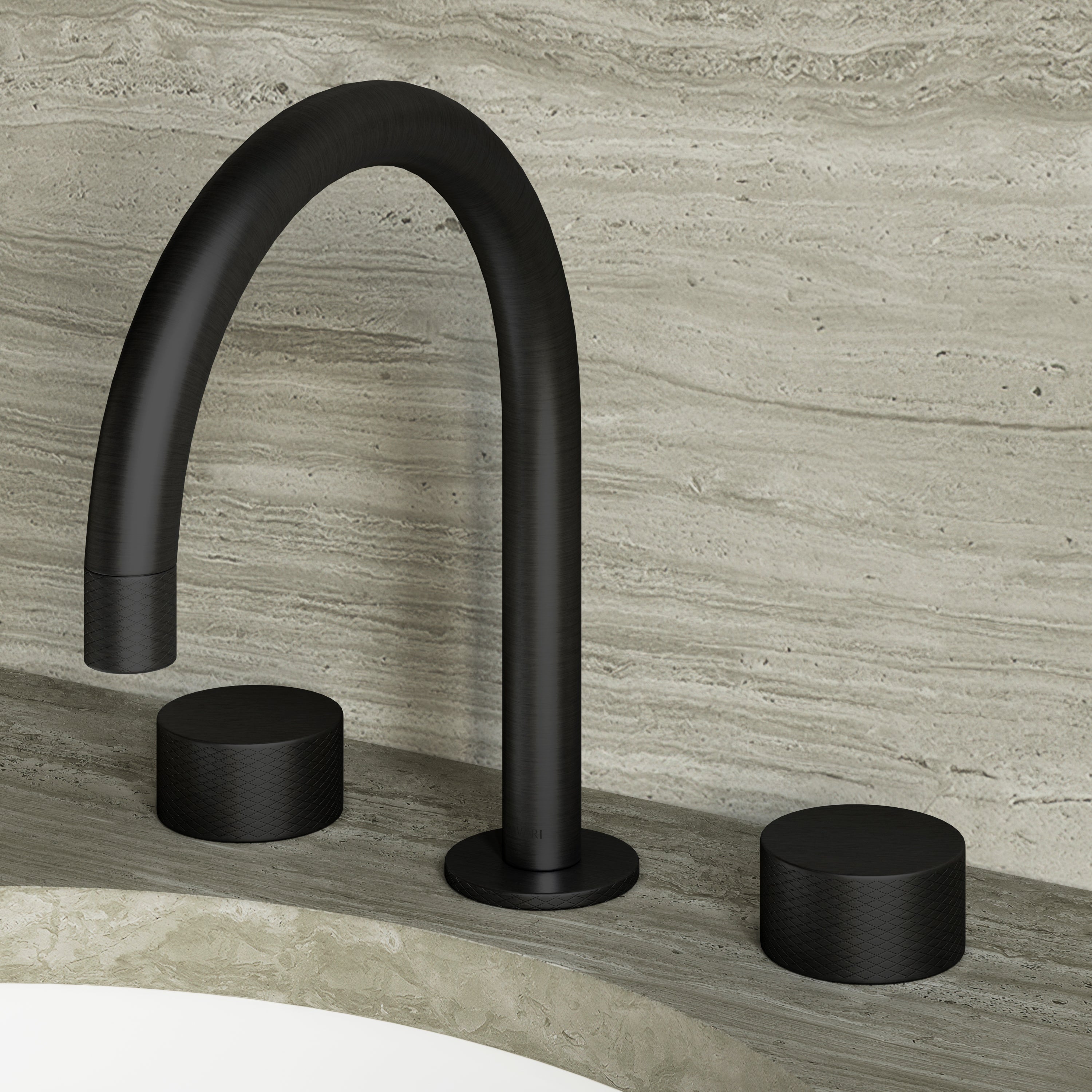 Image of Strata Deck Mounted Basin Tap – Double Handle