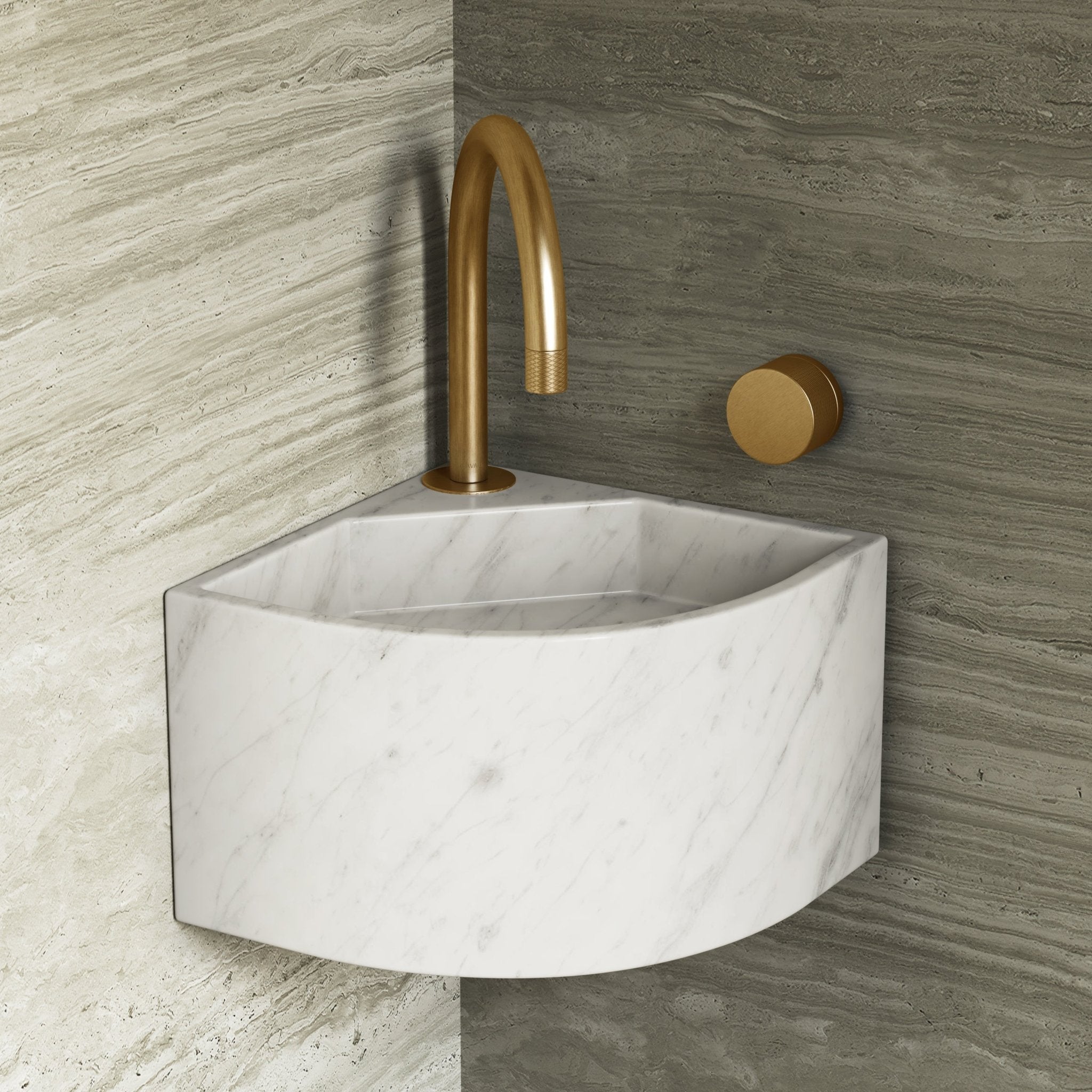 Image of Angolo Wall Basin - Cavari
