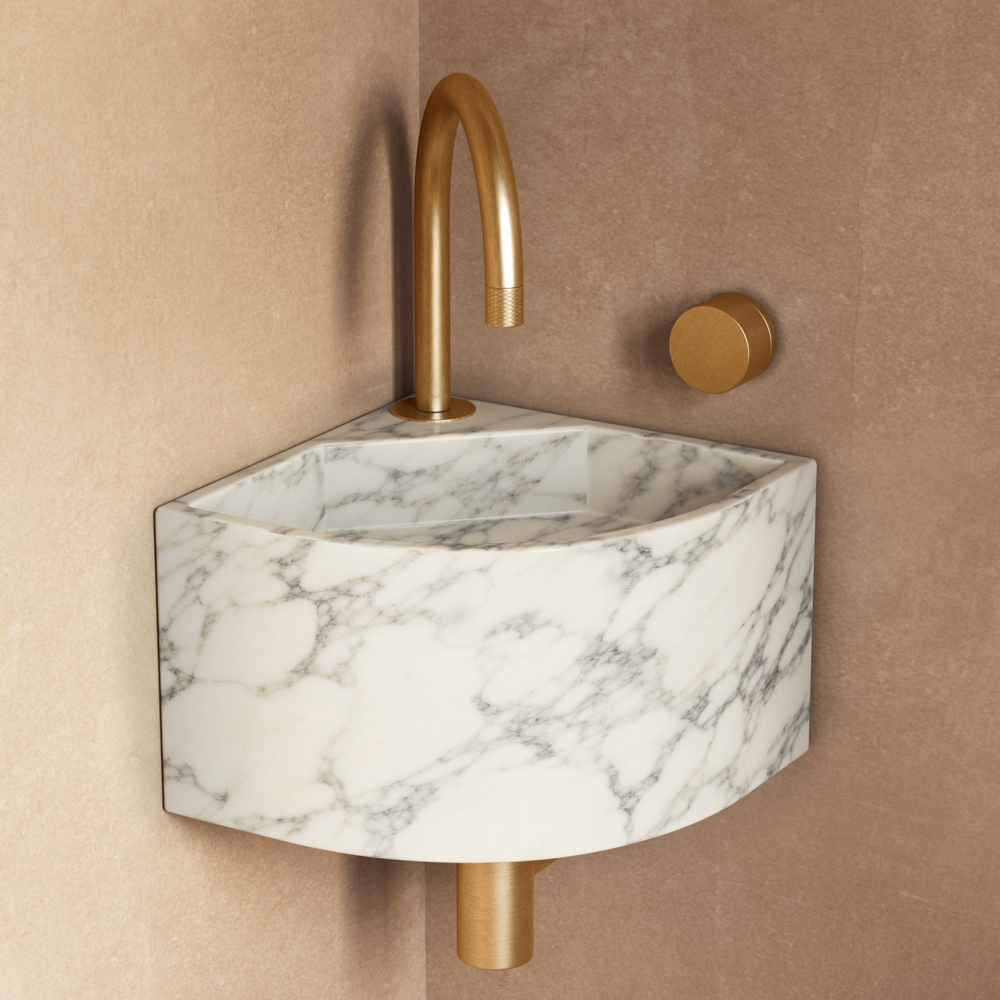Image of Angolo Wall Basin - Cavari