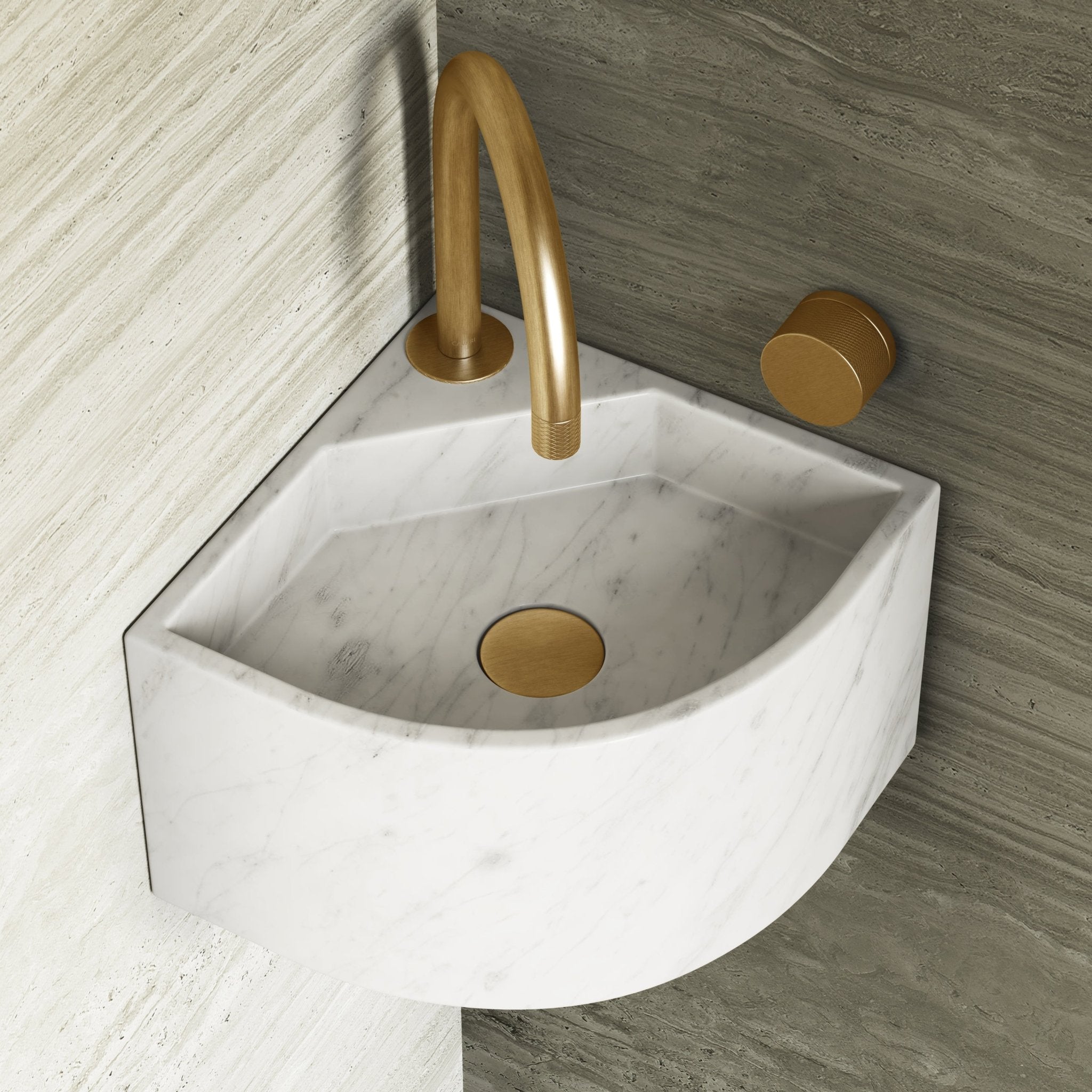 Image of Angolo Wall Basin - Cavari