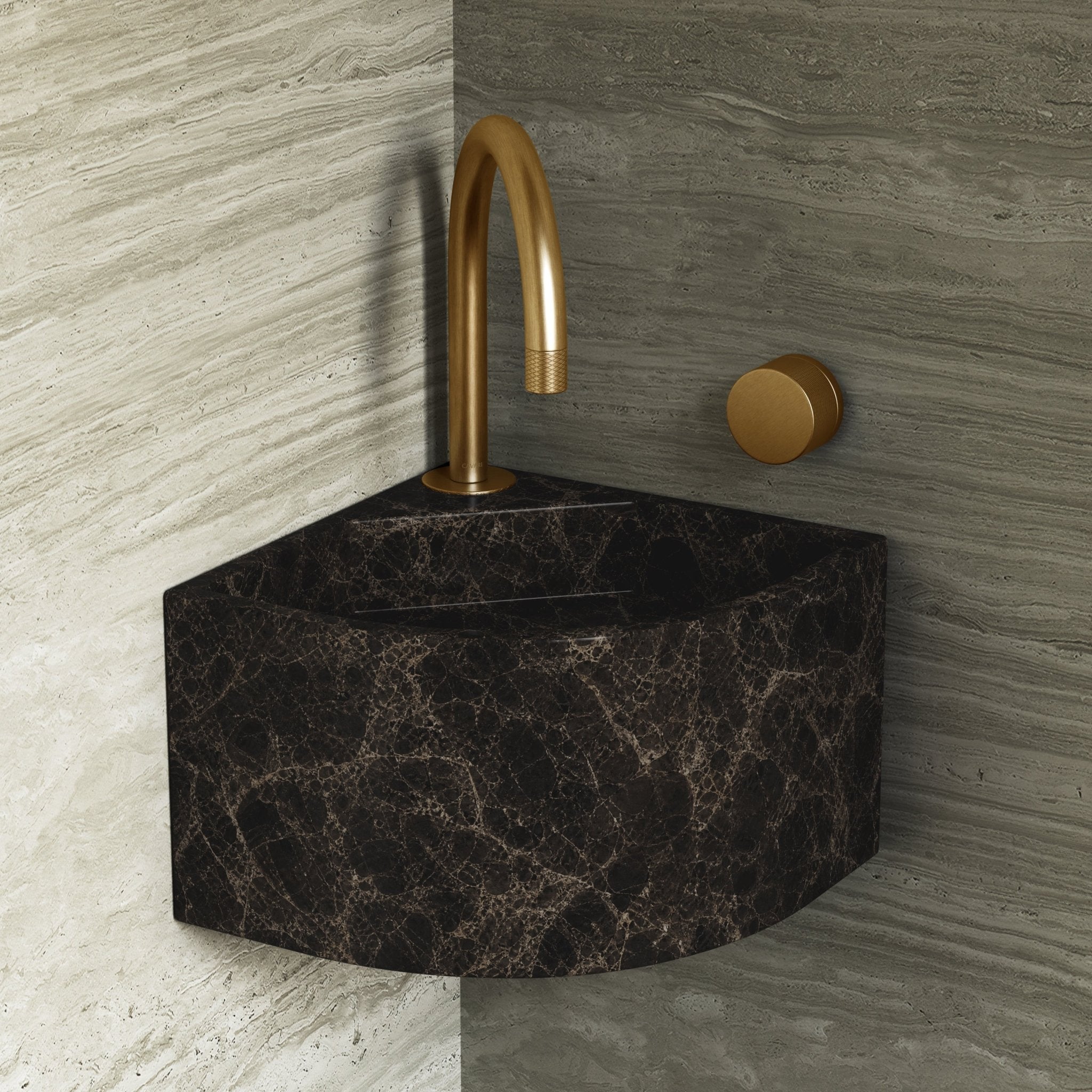 Image of Angolo Wall Basin - Cavari