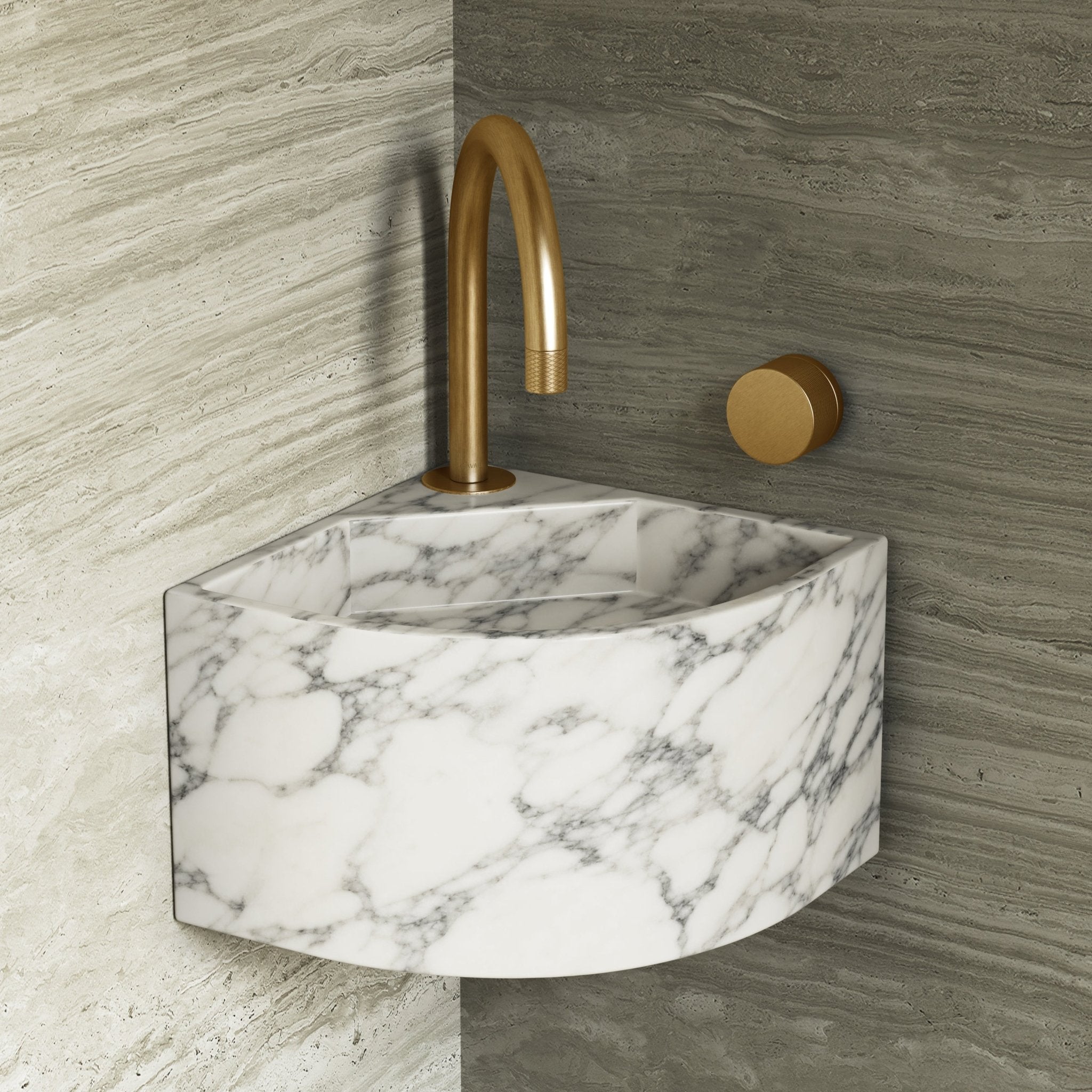 Image of Angolo Wall Basin - Cavari