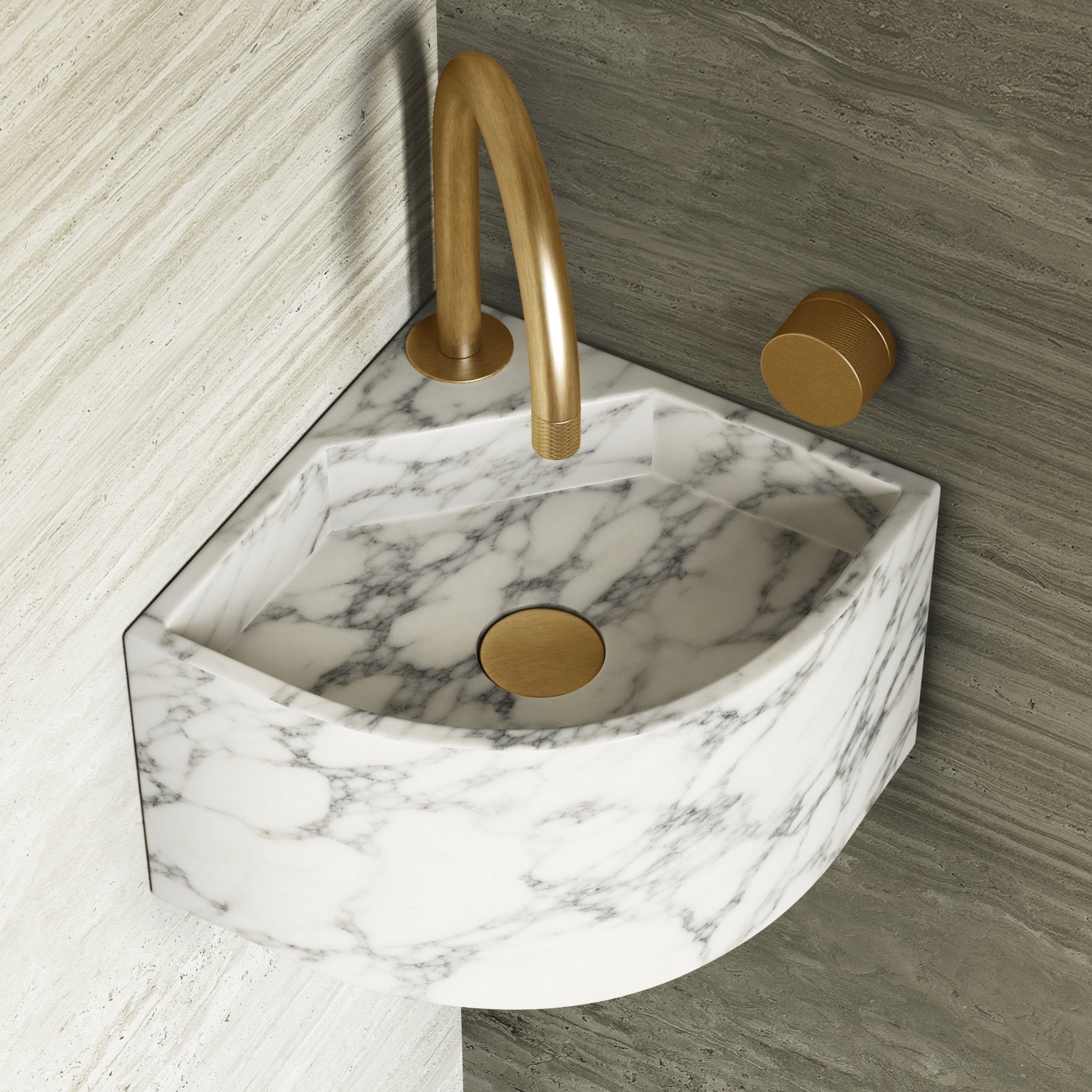 Image of Angolo Wall Basin - Cavari