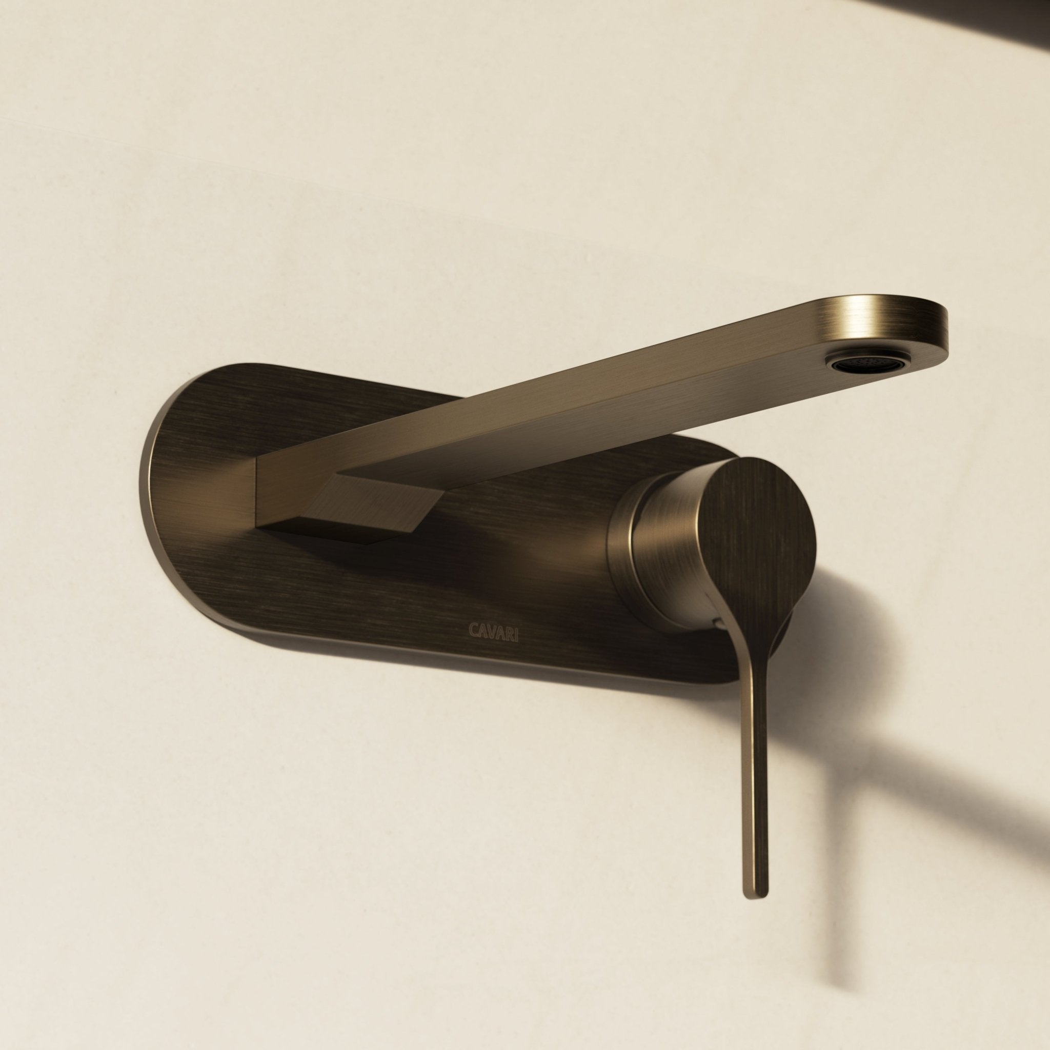 Image of Arc Basin Mixer With Backplate – Long Spout - Cavari