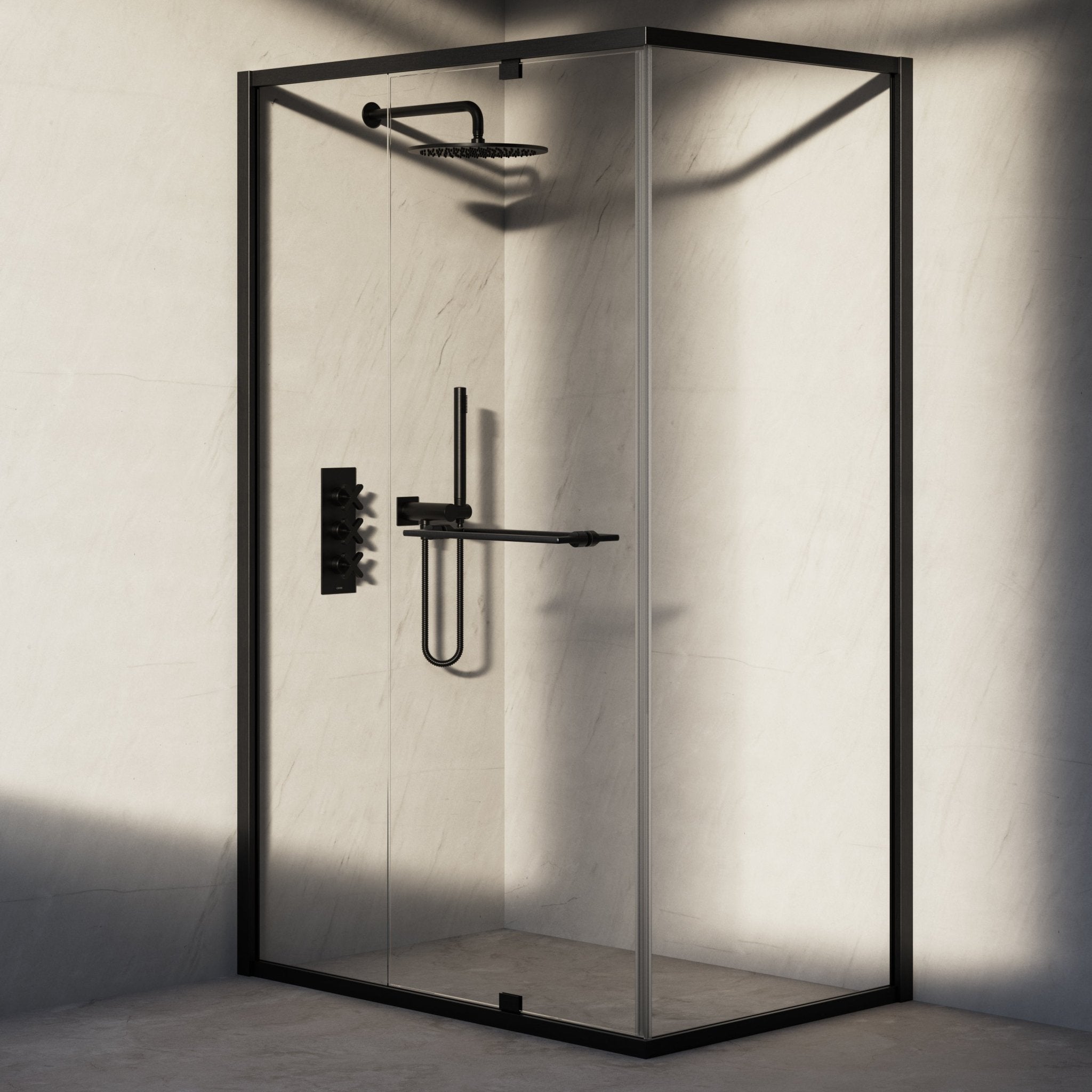 Image of Atria Reversible Corner Shower Enclosure - Cavari