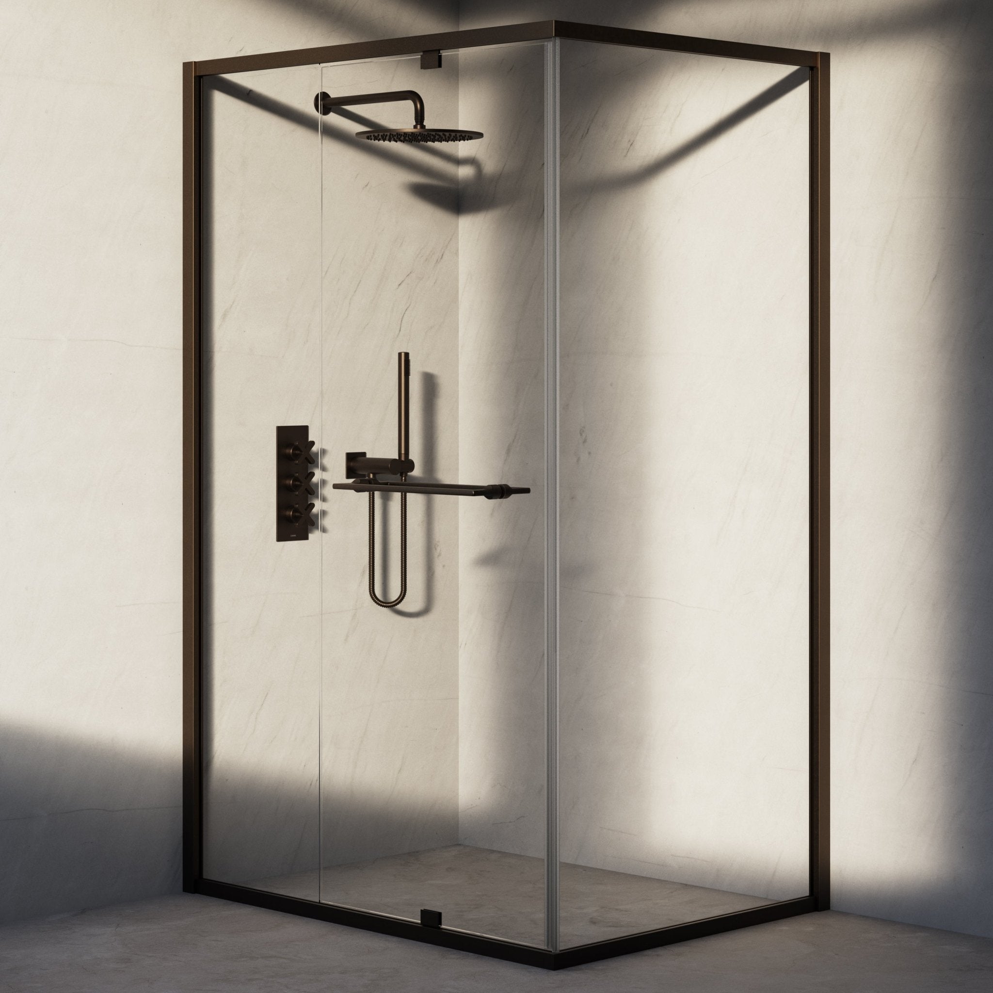 Image of Atria Reversible Corner Shower Enclosure - Cavari