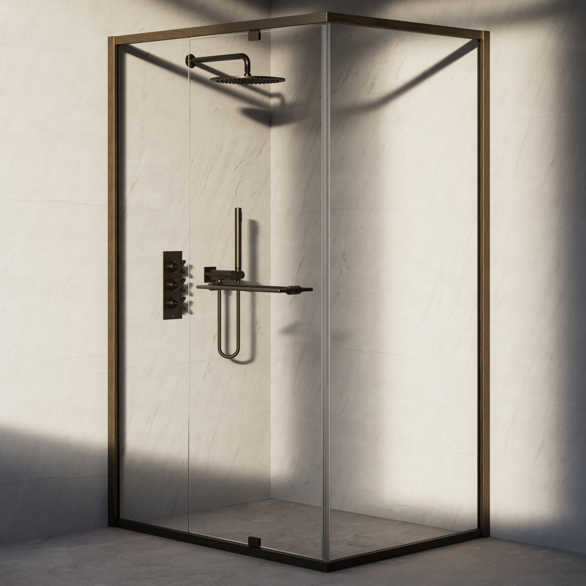 Image of Atria Reversible Corner Shower Enclosure - Cavari