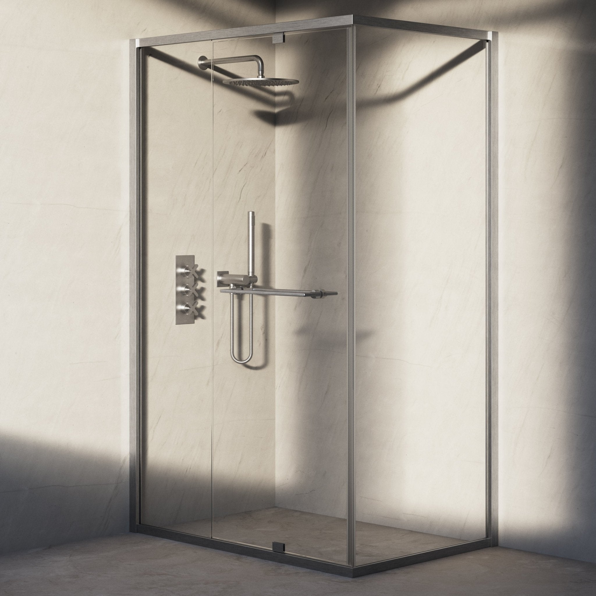 Image of Atria Reversible Corner Shower Enclosure - Cavari