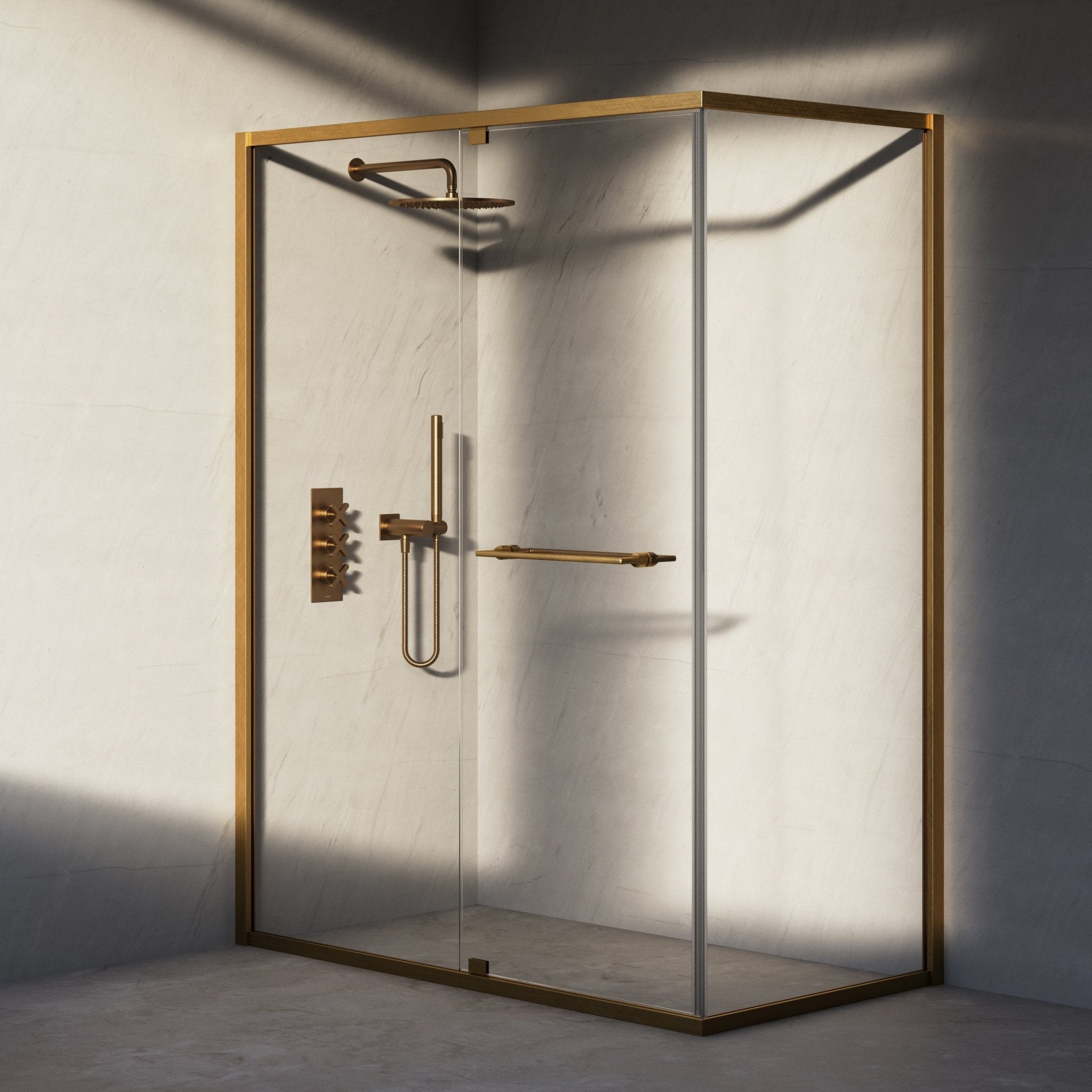 Image of Atria Reversible Corner Shower Enclosure - Cavari