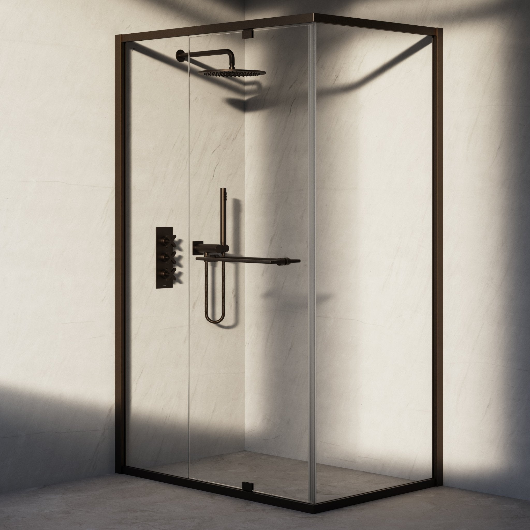 Image of Atria Reversible Corner Shower Enclosure - Cavari