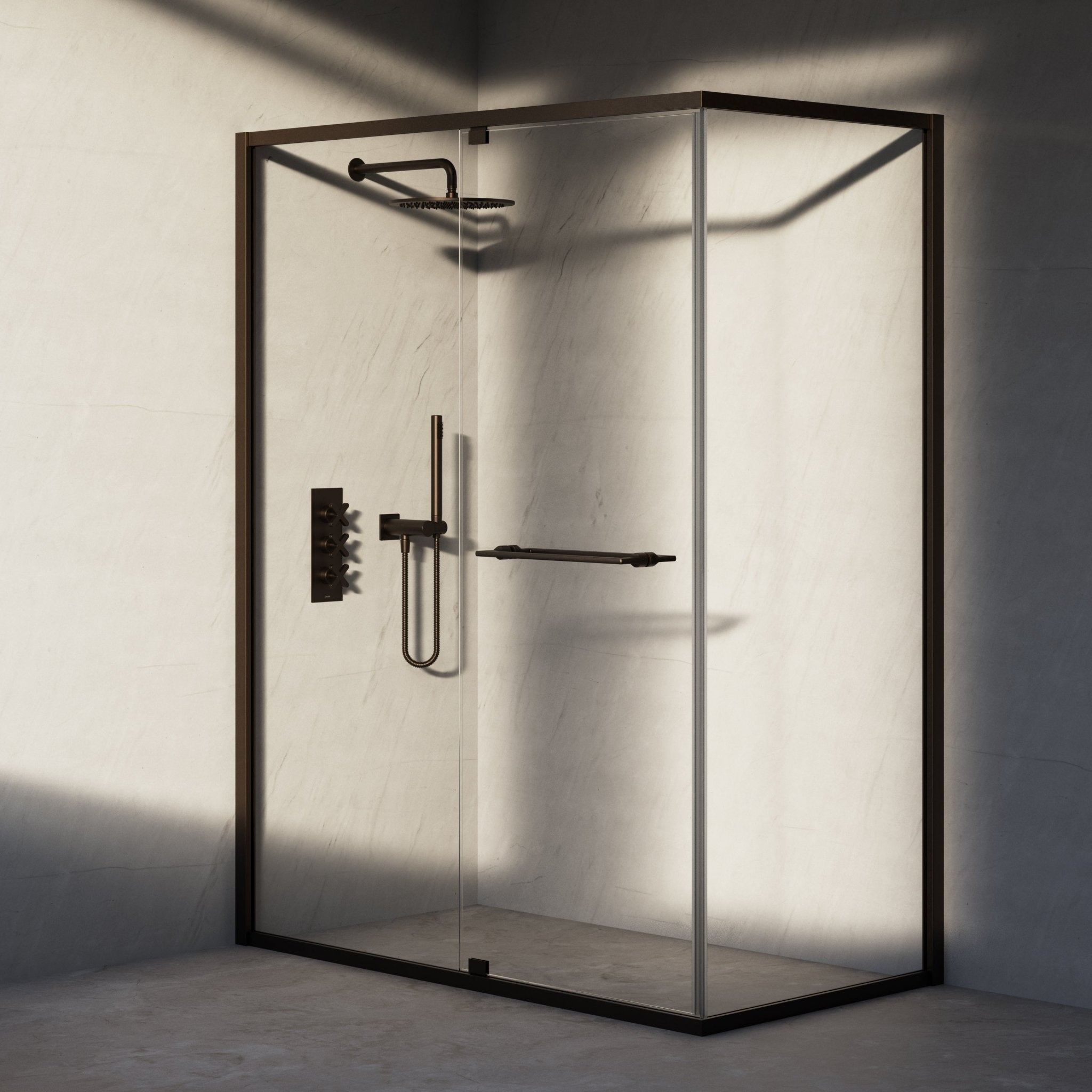 Image of Atria Reversible Corner Shower Enclosure - Cavari