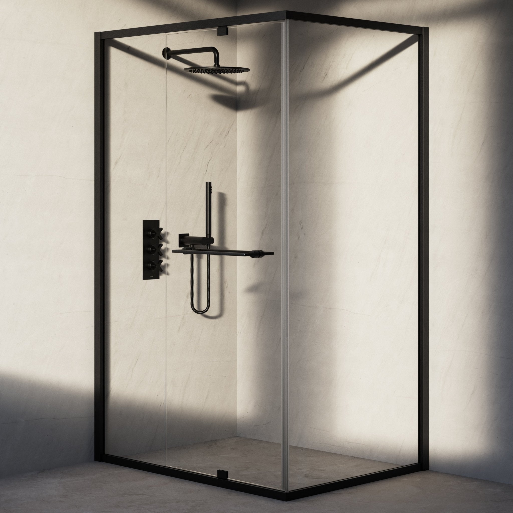 Image of Atria Reversible Corner Shower Enclosure - Cavari